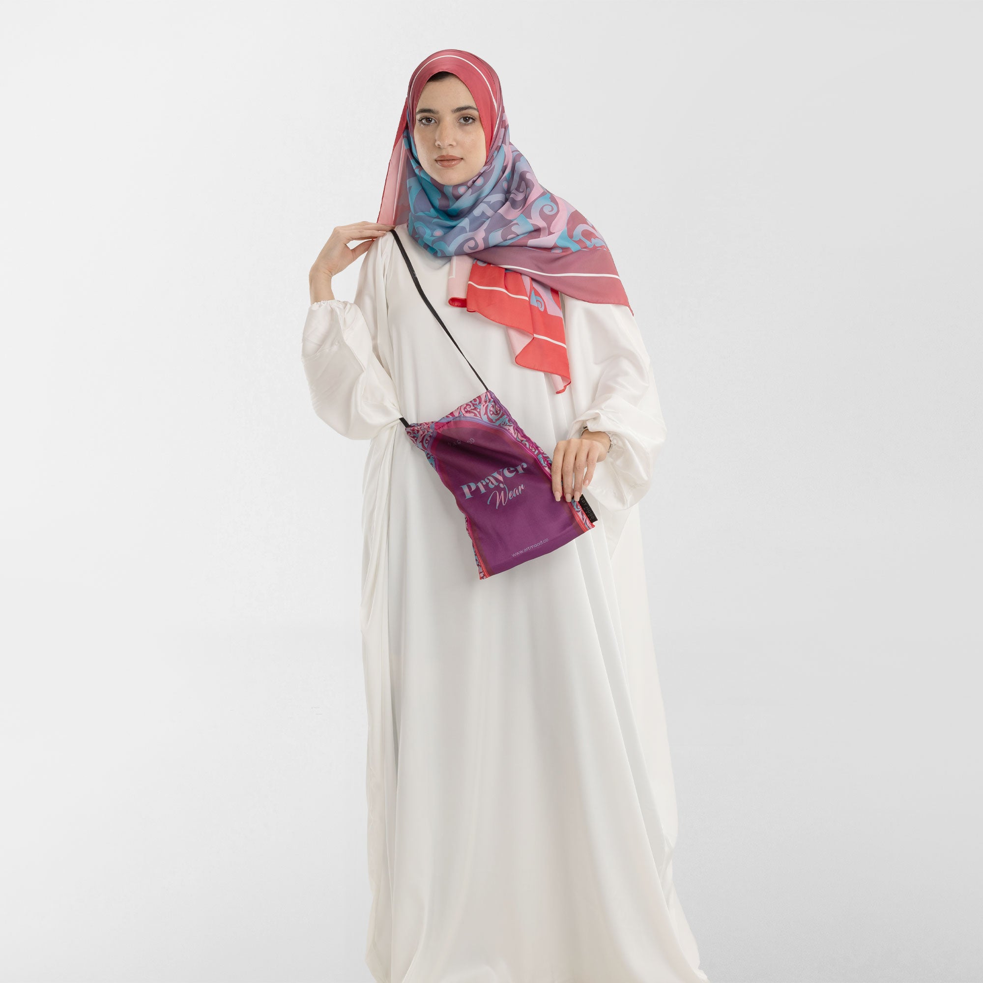 Prayer Wear - Isdal AL-HEDAYA FUCHSIA & TURQUOISE