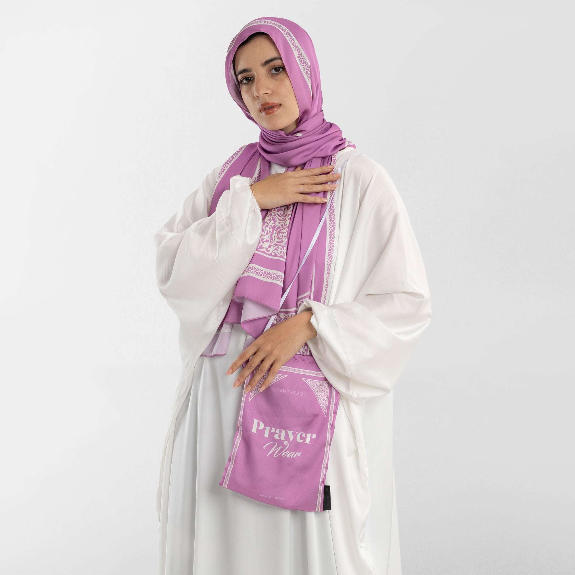 Prayer Wear - Isdal AL-QUBBA PASTEL PURPLE