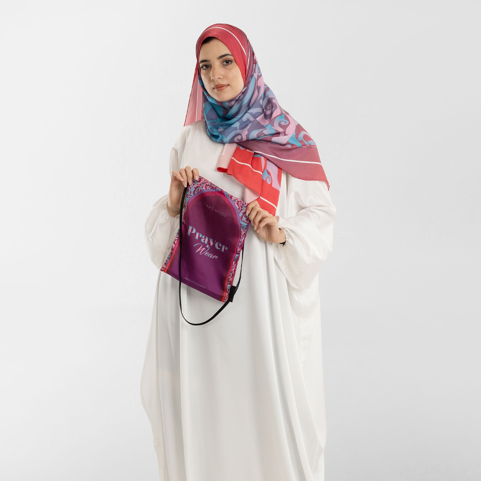 Prayer Wear - Isdal AL-HEDAYA FUCHSIA & TURQUOISE