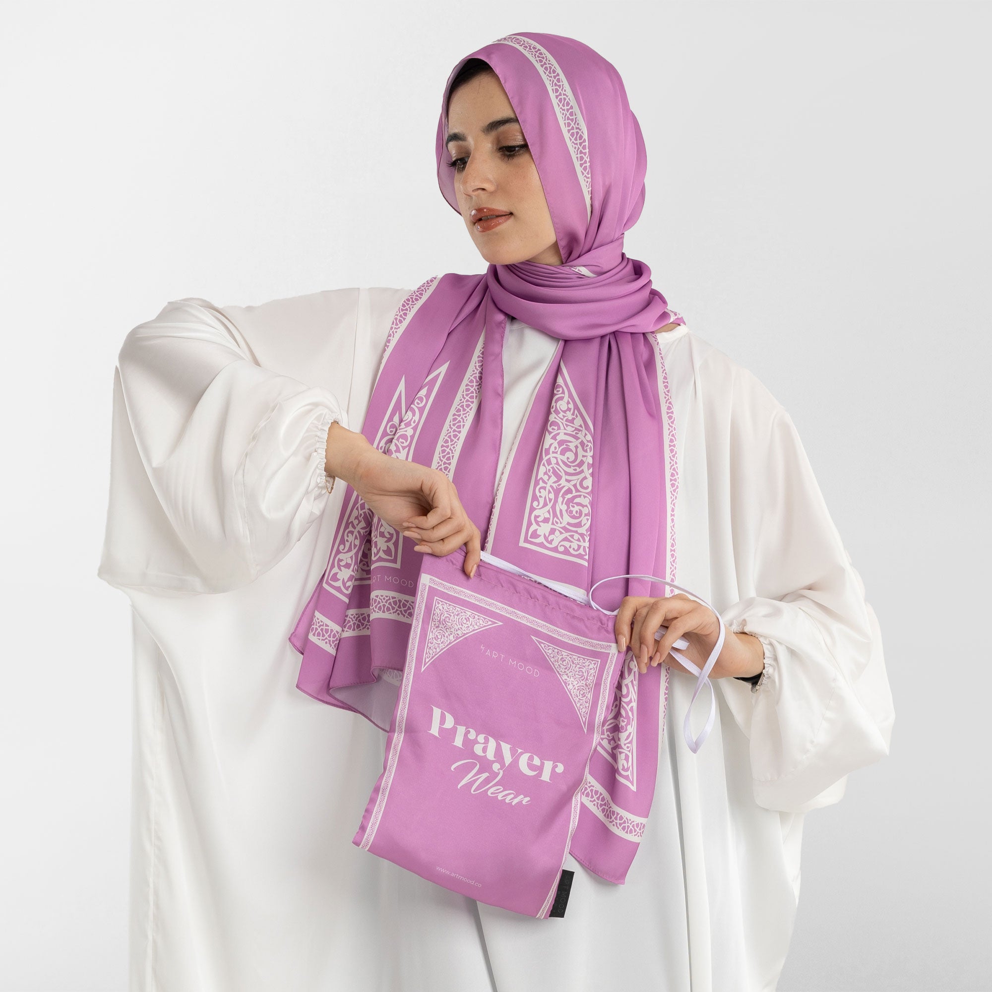 Prayer Wear - Isdal AL-QUBBA PASTEL PURPLE