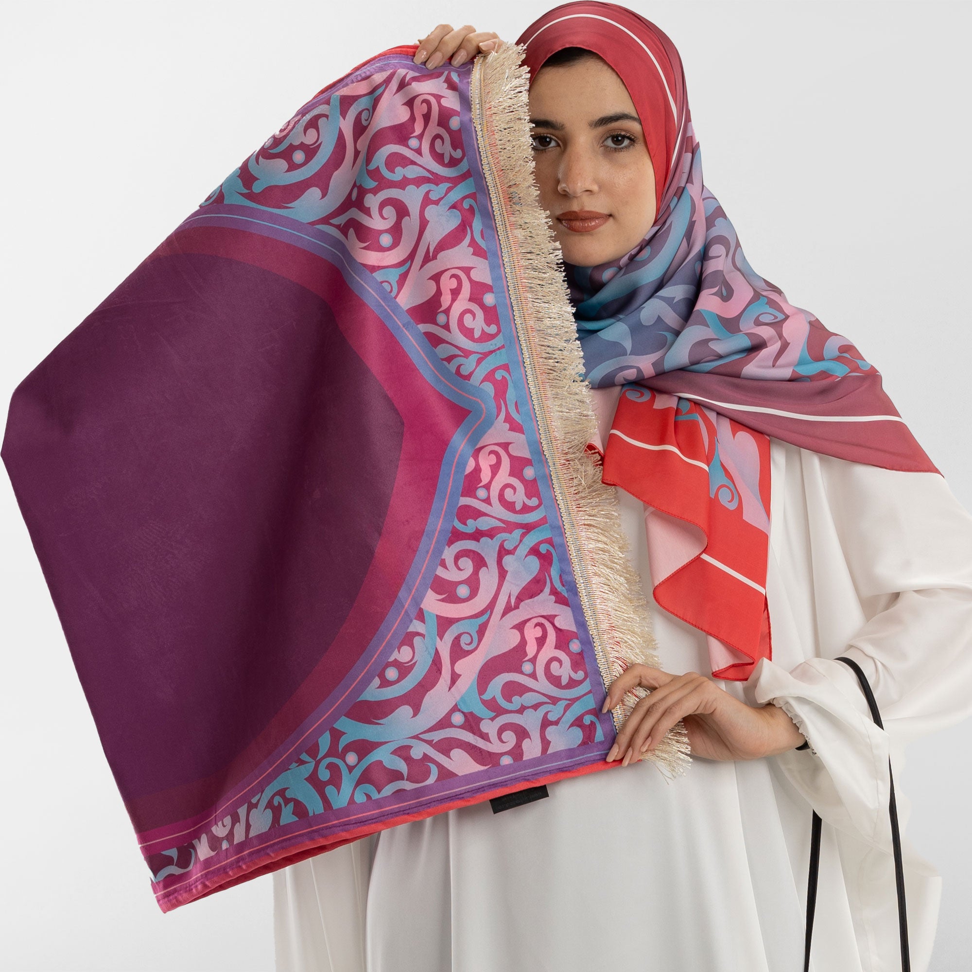 Prayer Wear - Isdal AL-HEDAYA FUCHSIA & TURQUOISE