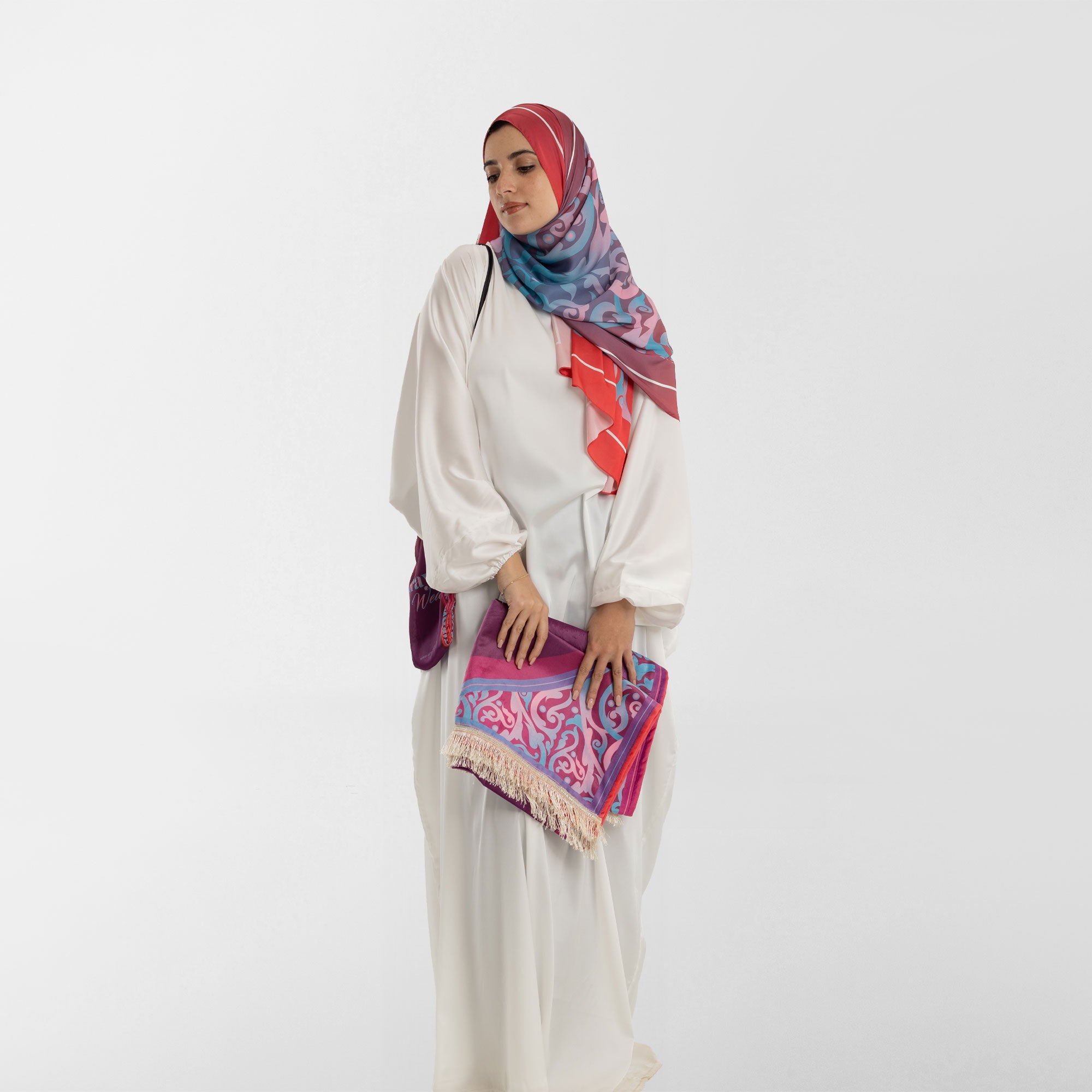 Vêtements de prière - Isdal AL-HEDAYA FUCHSIA &amp; TURQUOISE