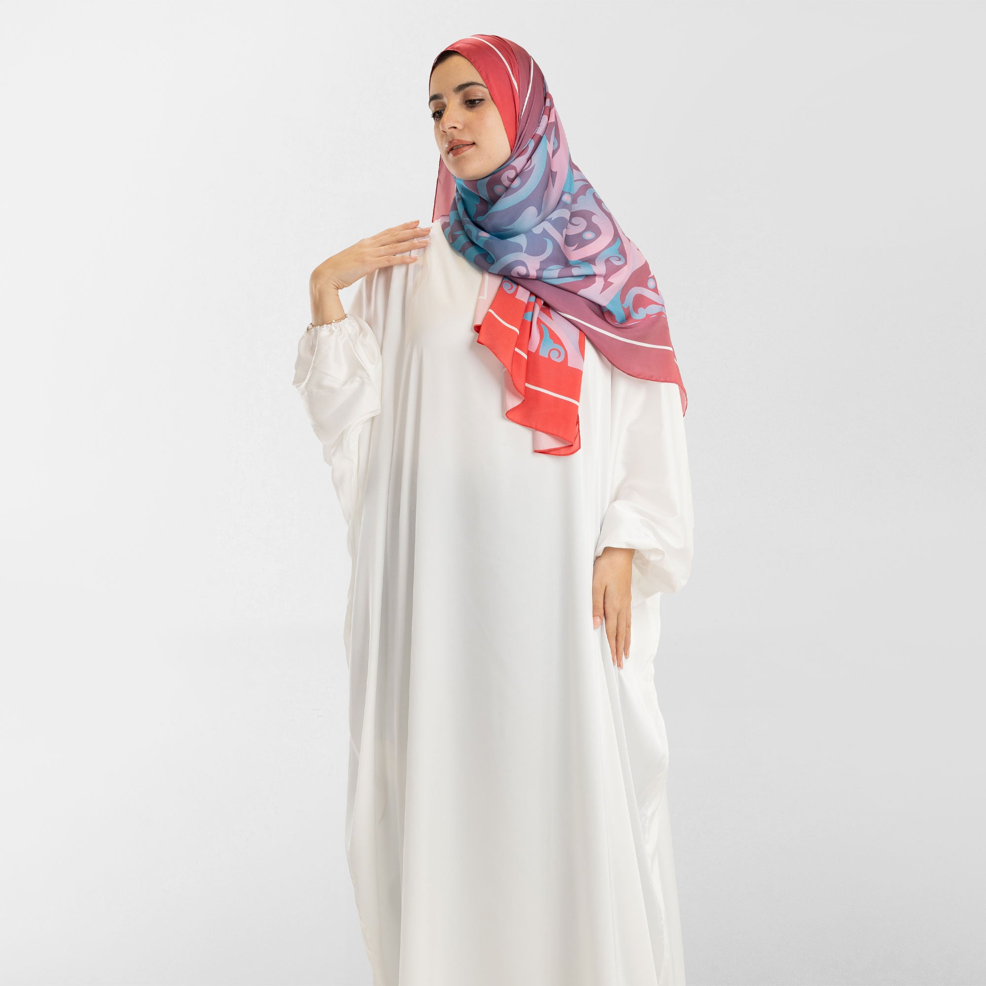 Prayer Wear - Isdal AL-HEDAYA FUCHSIA & TURQUOISE