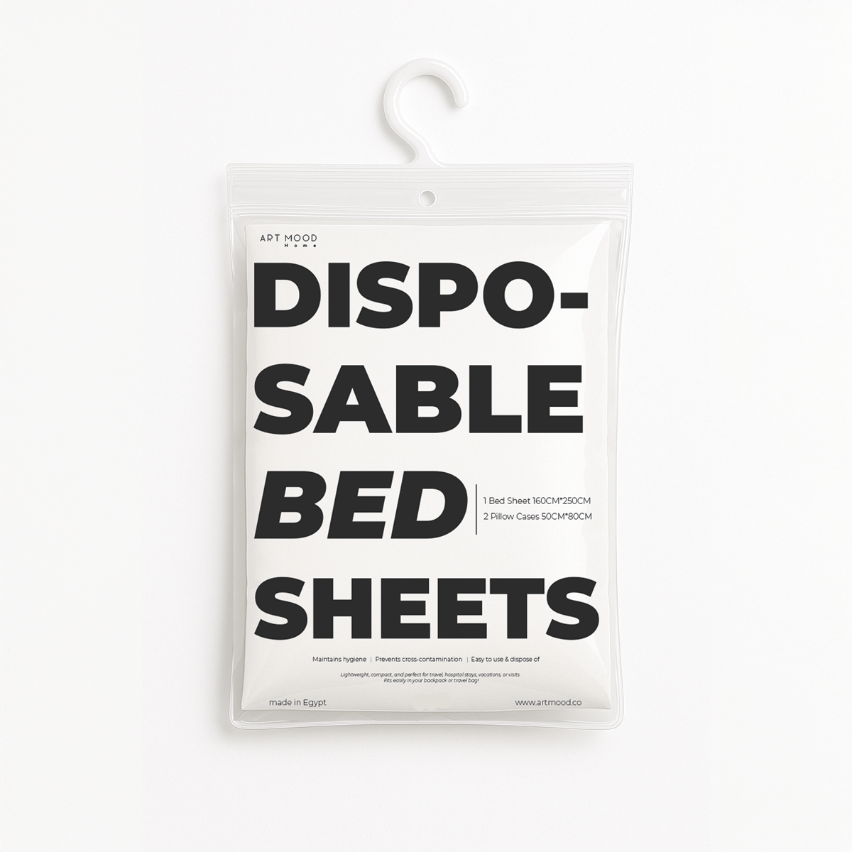 Disposable Bed Sheet - 3 Pieces Set