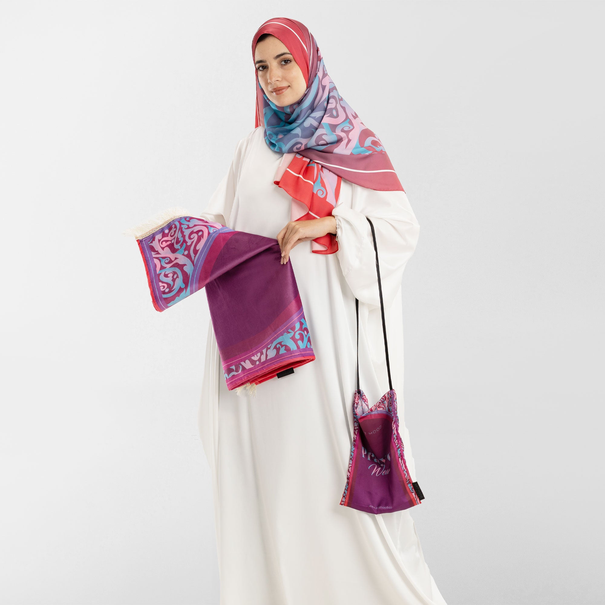 Vêtements de prière - Isdal AL-HEDAYA FUCHSIA &amp; TURQUOISE