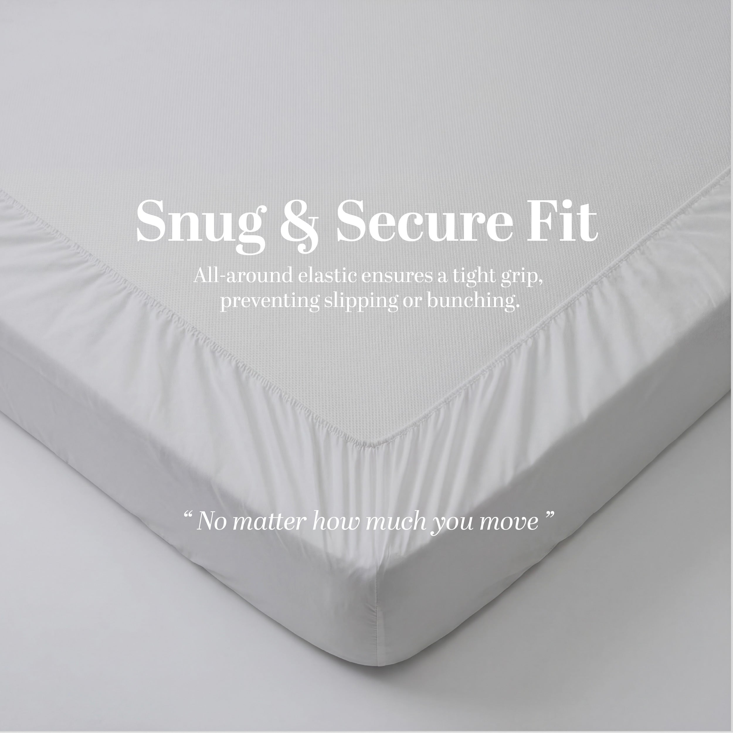 HOTEL WATERPROOF MATTRESS PROTECTOR - BREATHABLE & NOISELESS