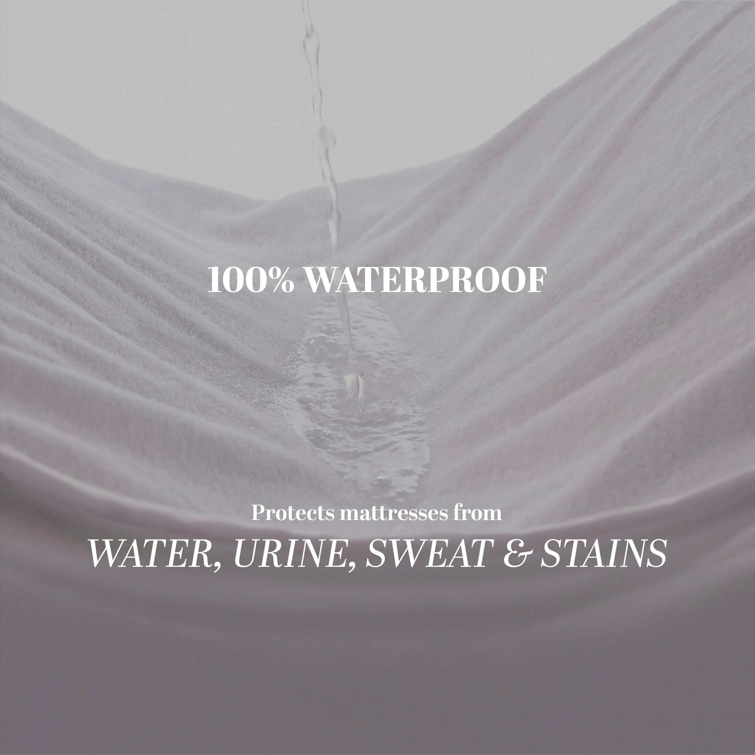 HOTEL WATERPROOF MATTRESS PROTECTOR - BREATHABLE & NOISELESS