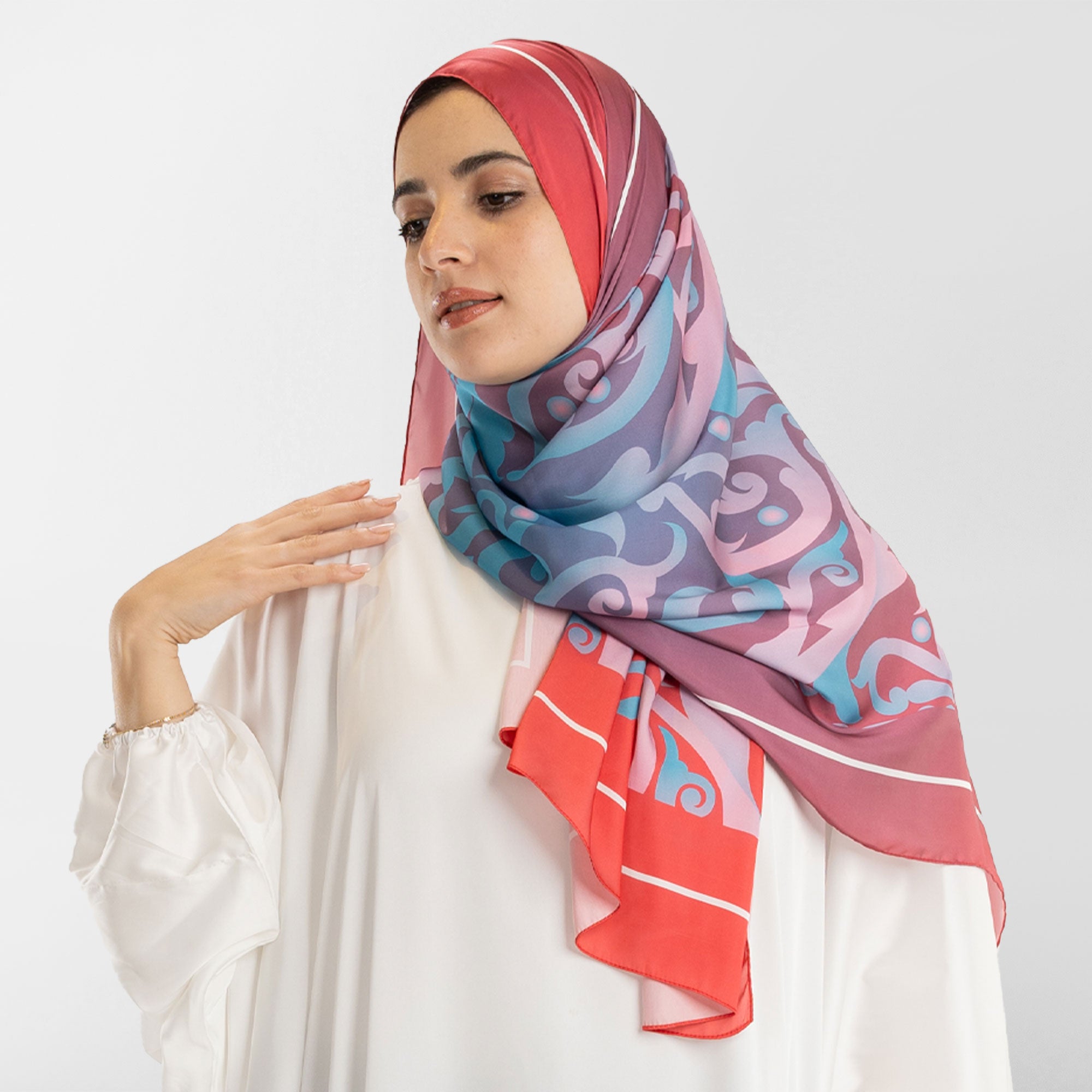 Prayer Wear - Isdal AL-HEDAYA FUCHSIA & TURQUOISE