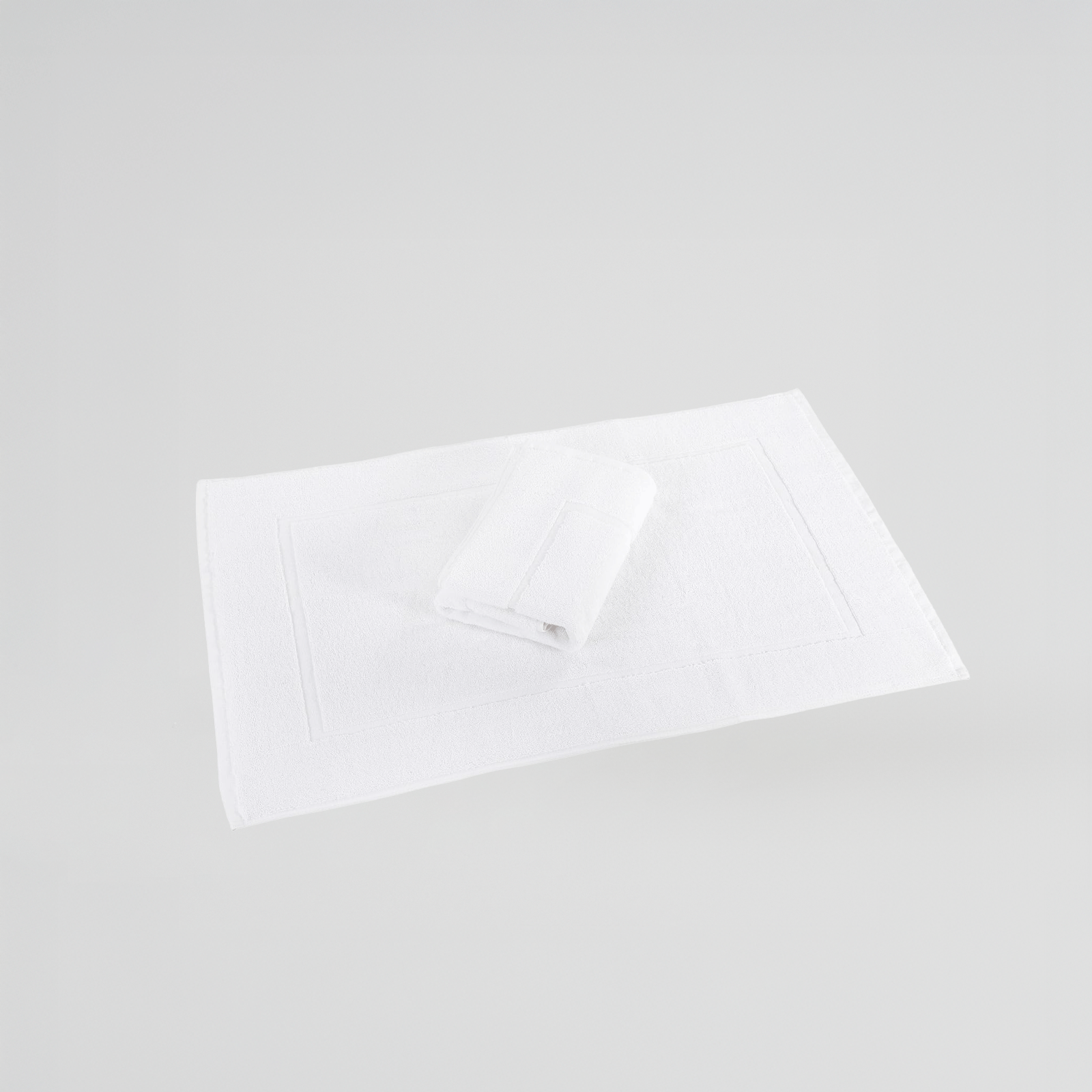Hotel Cotton Towel Bath Mat - White 850GSM