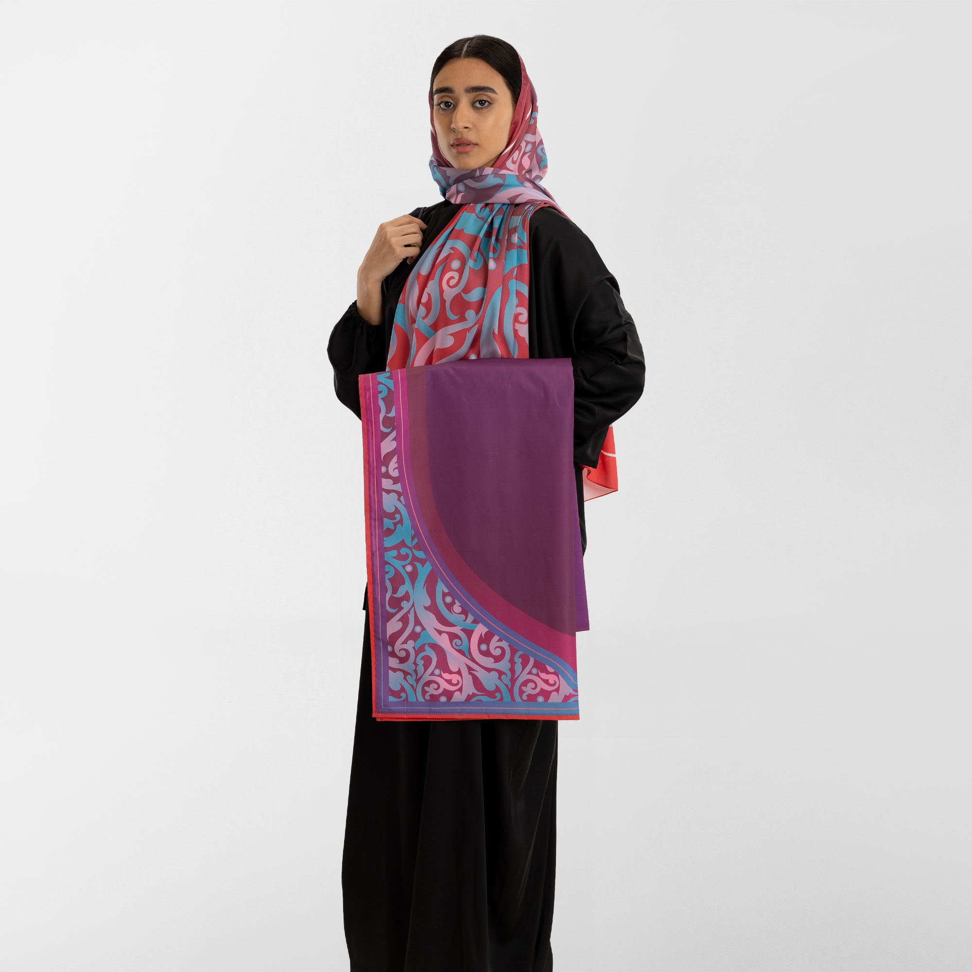 Prayer Wear - Isdal AL-HEDAYA FUCHSIA & TURQUOISE