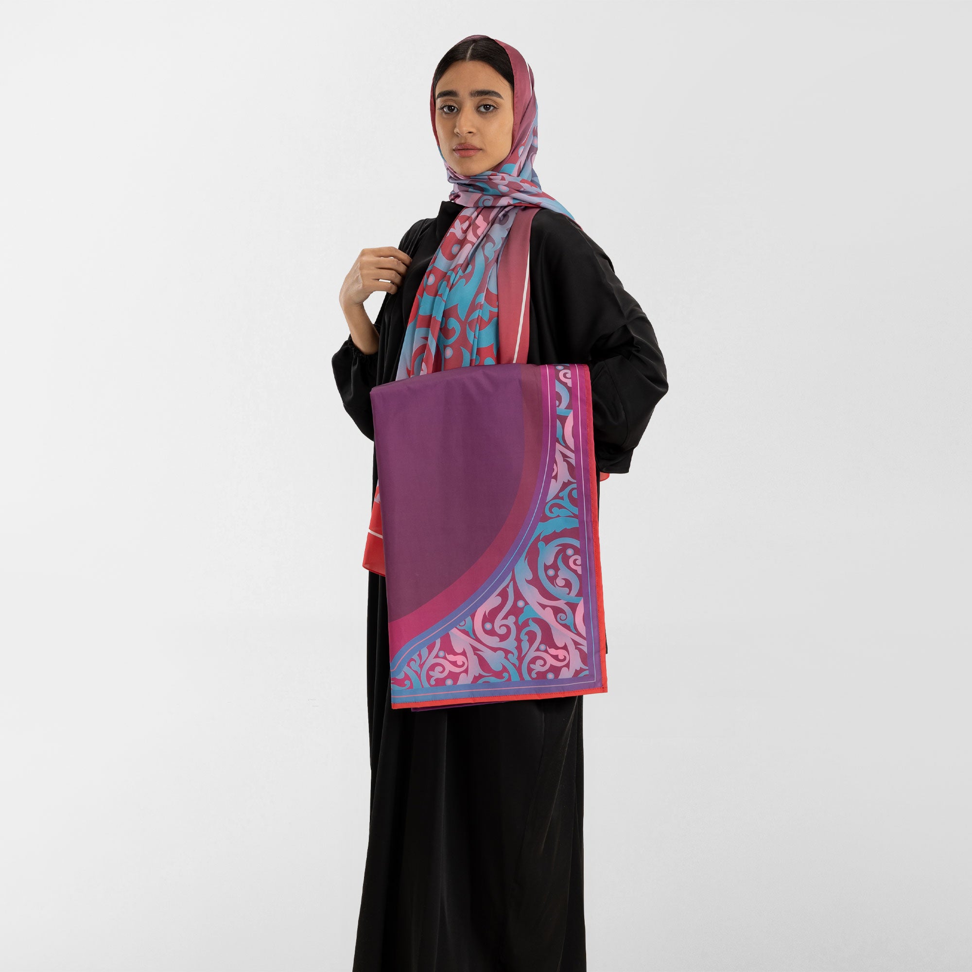 Prayer Wear - Isdal AL-HEDAYA FUCHSIA & TURQUOISE