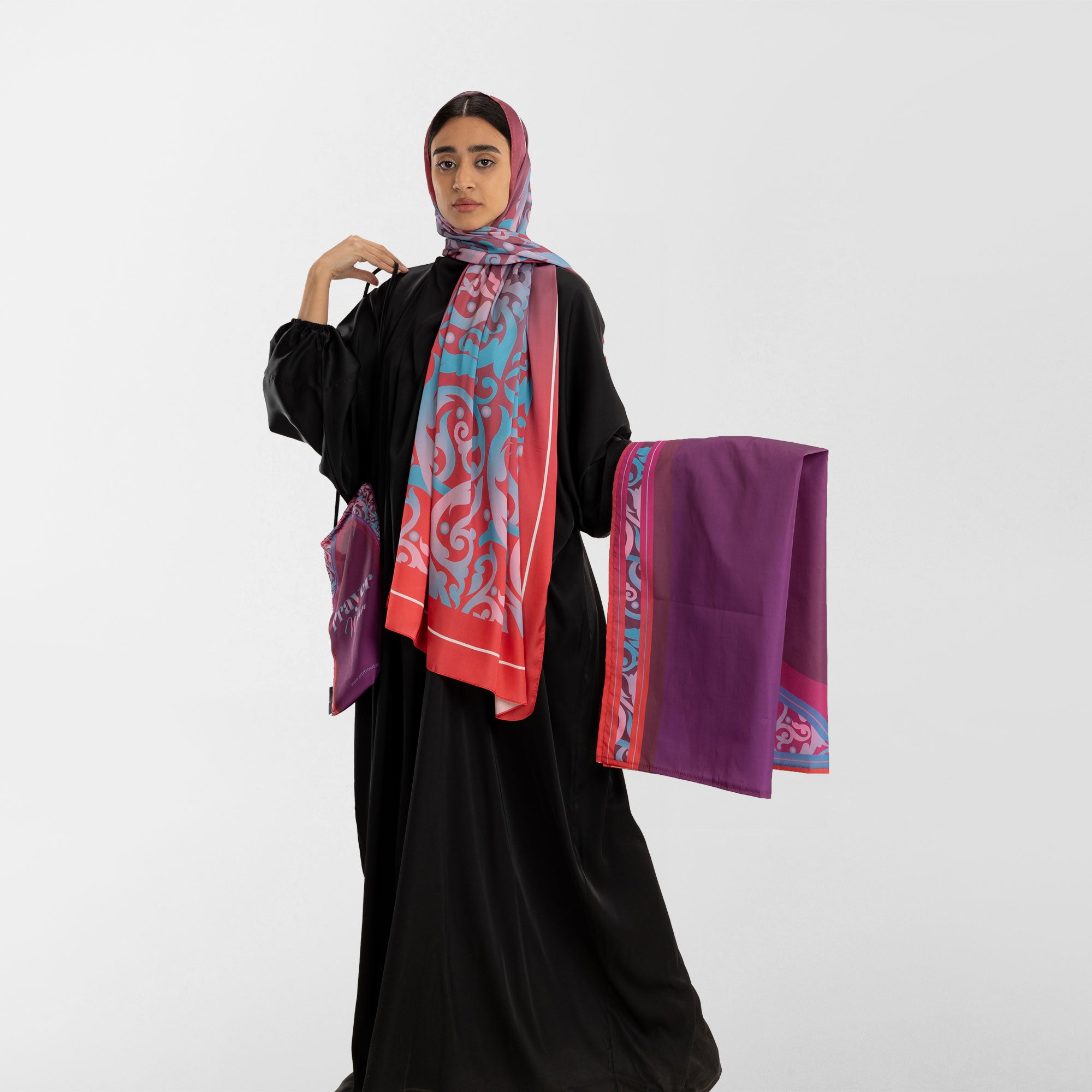 Prayer Wear - Isdal AL-HEDAYA FUCHSIA & TURQUOISE