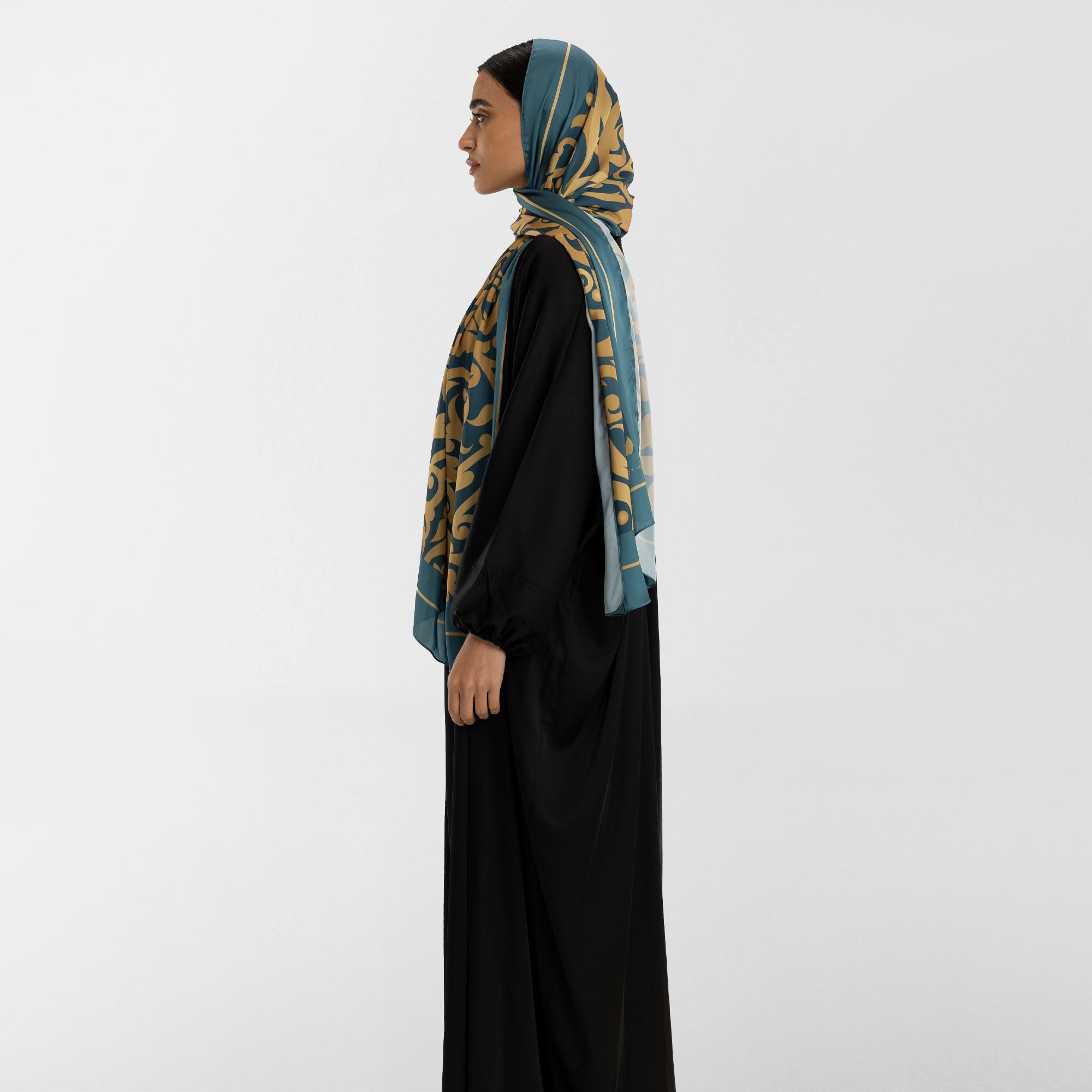 Prayer Wear - Isdal AL-HEDAYA TEAL & GOLD