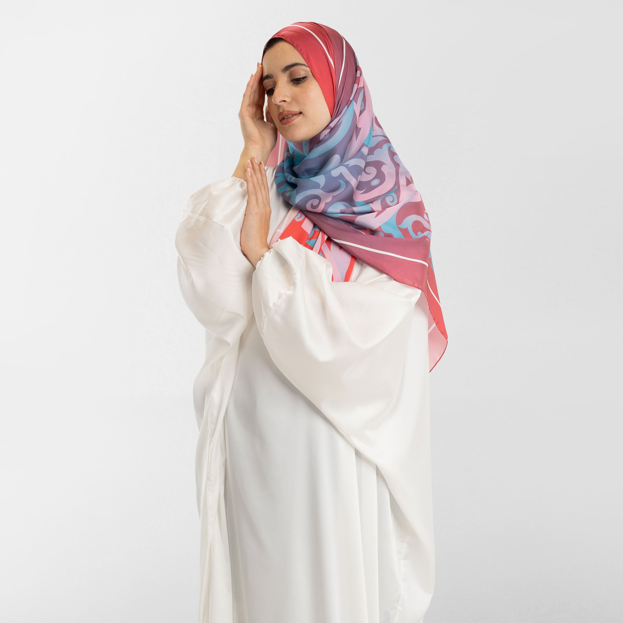 Prayer Wear - Isdal AL-HEDAYA FUCHSIA & TURQUOISE