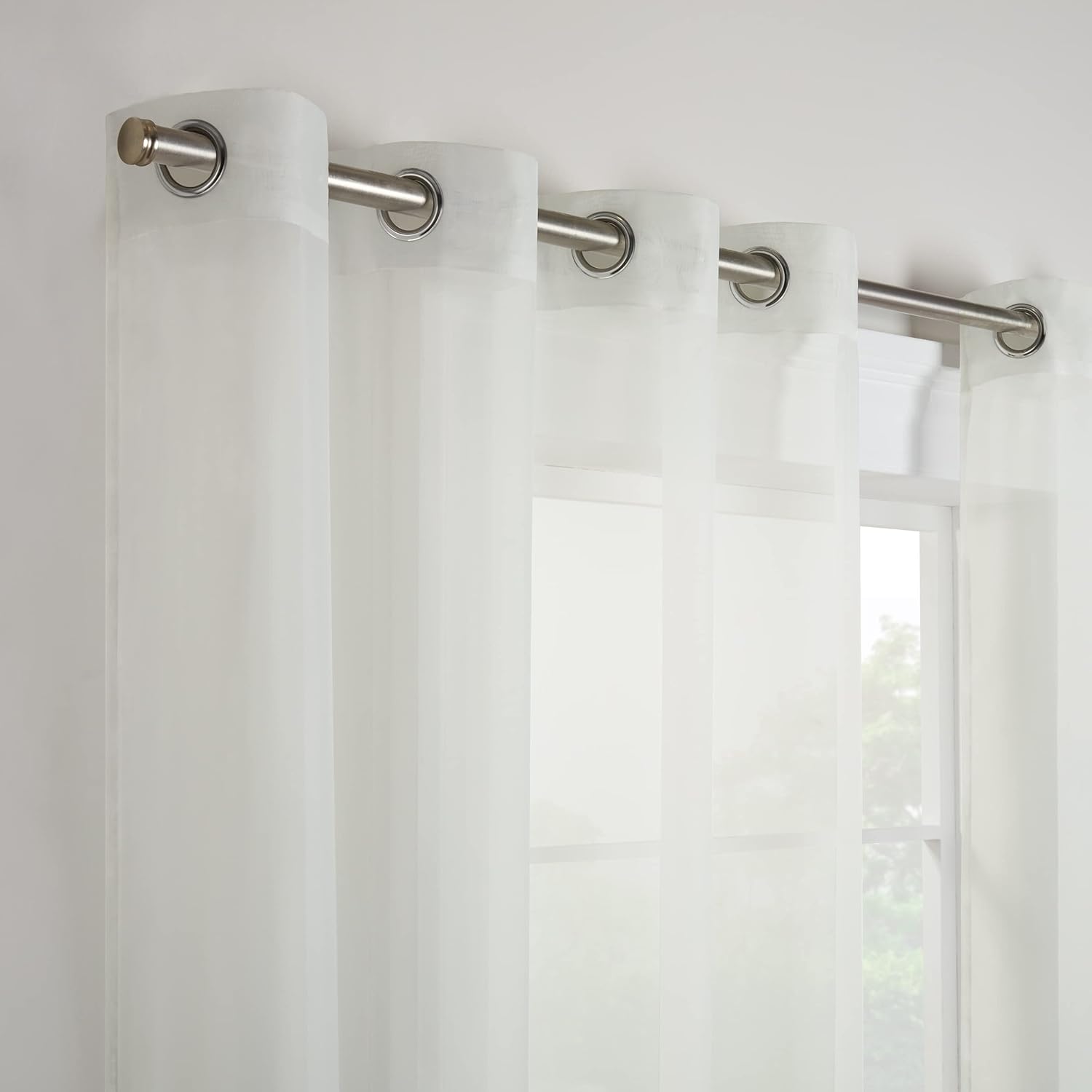 Premium Voile Curtain - Off White