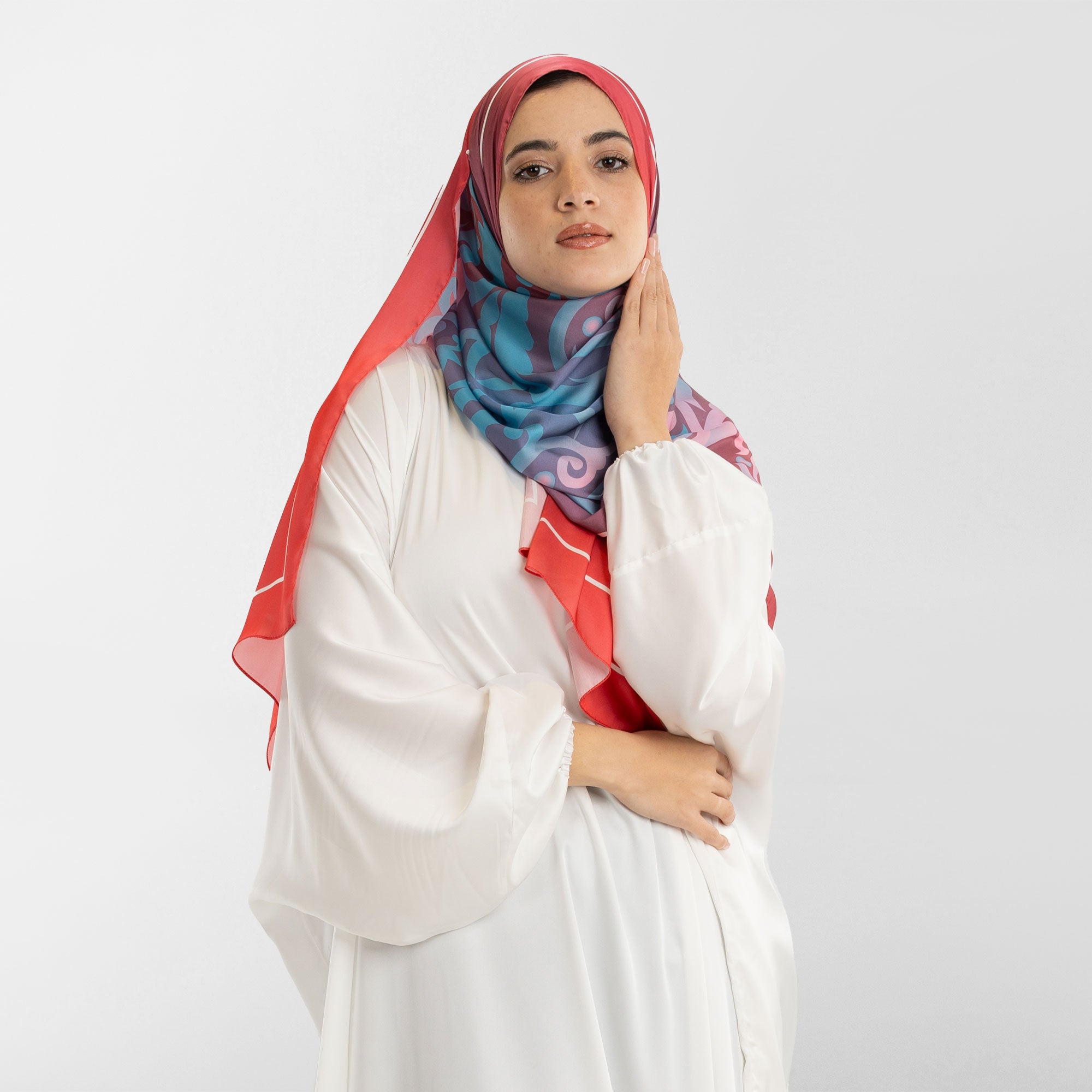 Prayer Wear - Isdal AL-HEDAYA FUCHSIA & TURQUOISE