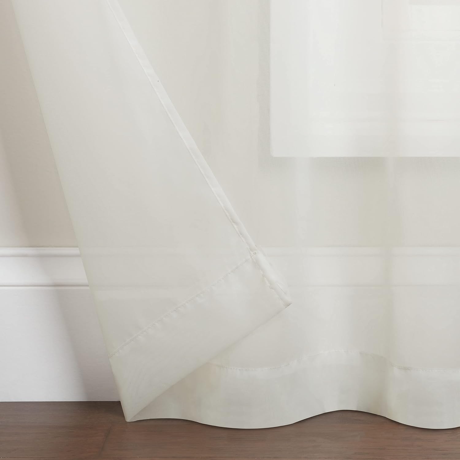Premium Voile Curtain - Off White