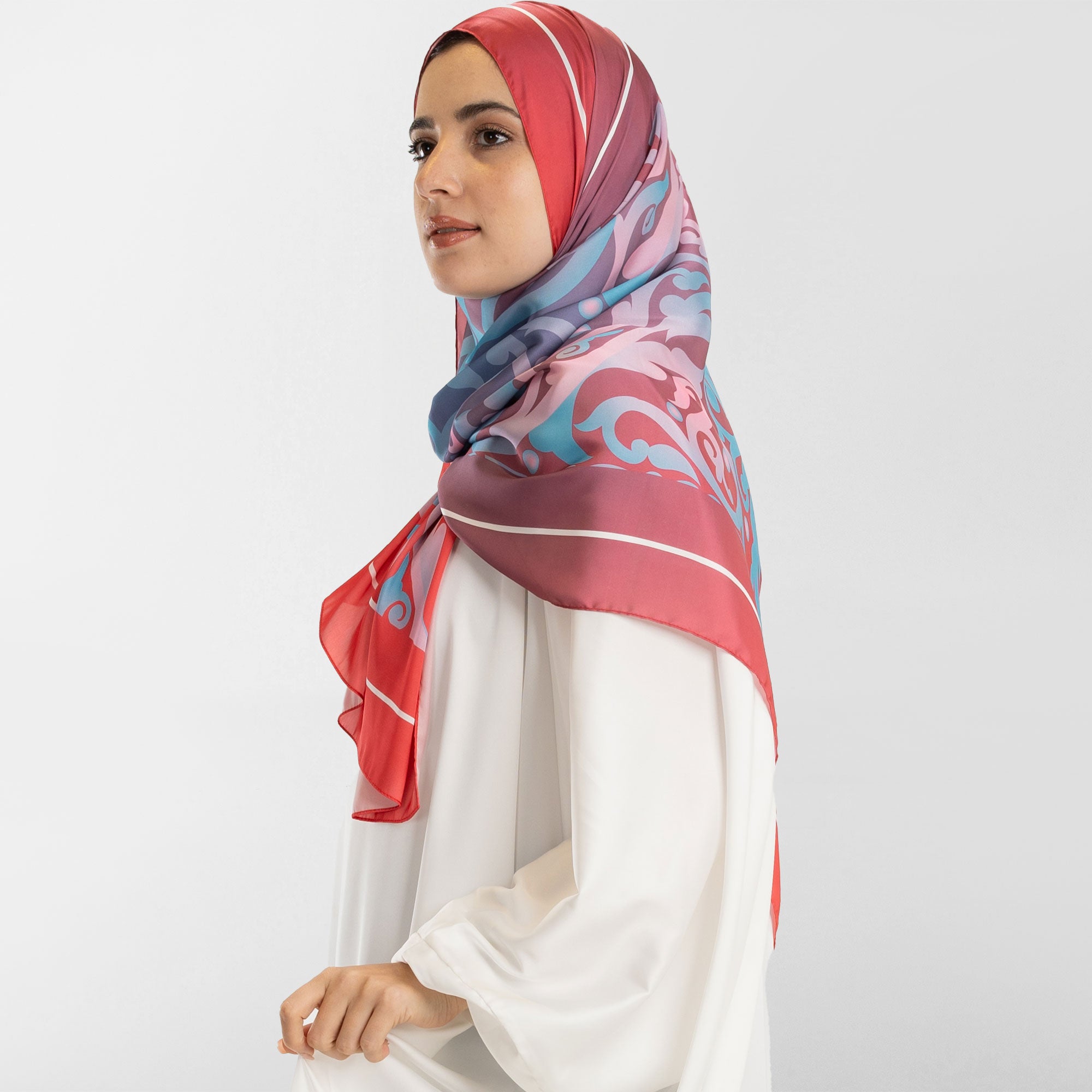 Prayer Wear - Isdal AL-HEDAYA FUCHSIA & TURQUOISE