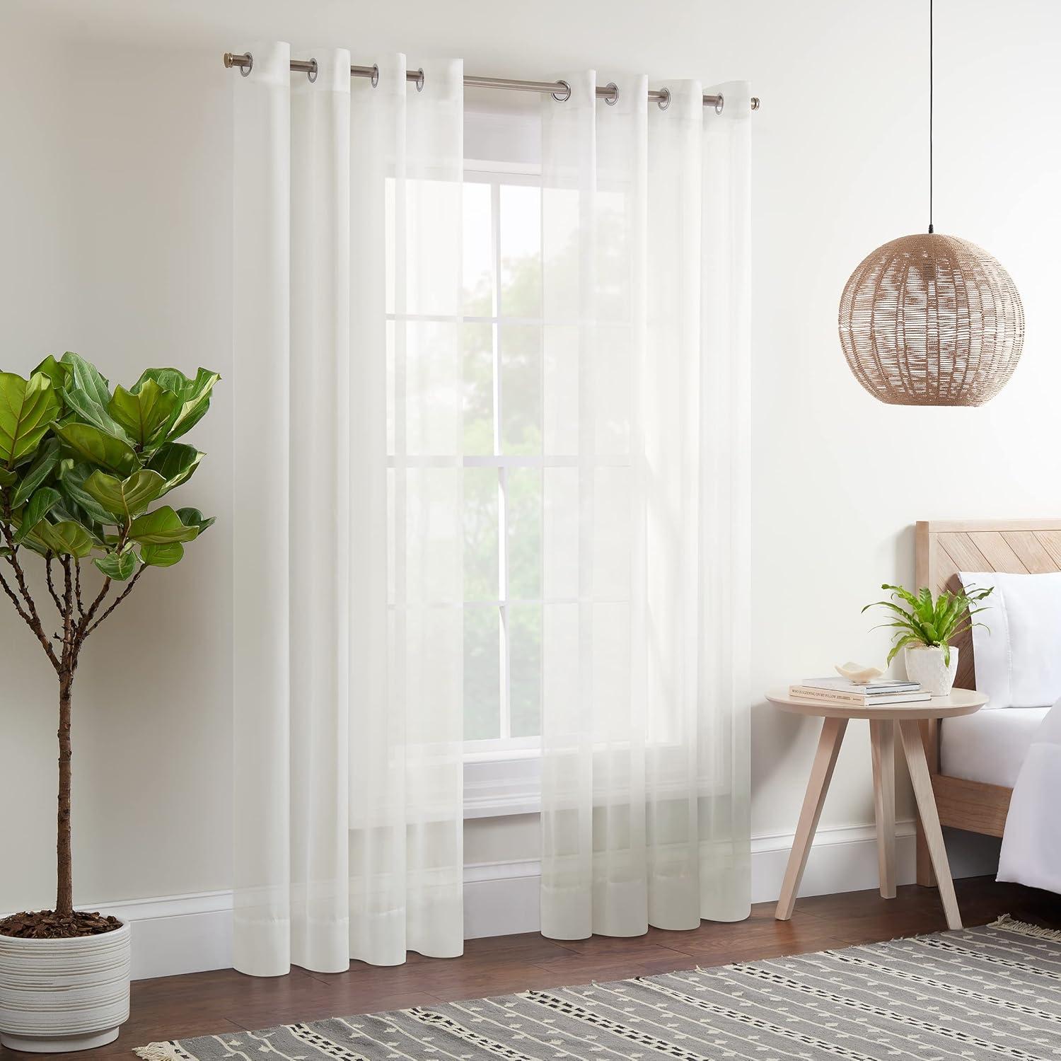 Premium Voile Curtain - Off White
