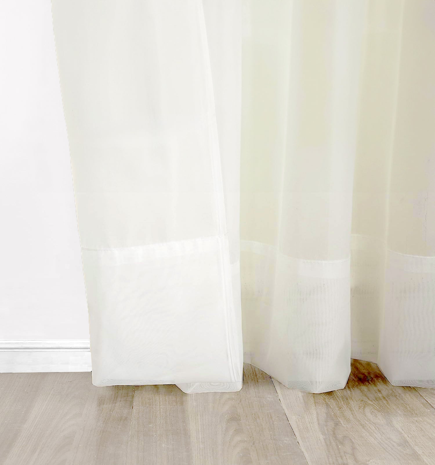Premium Voile Curtain - Off White