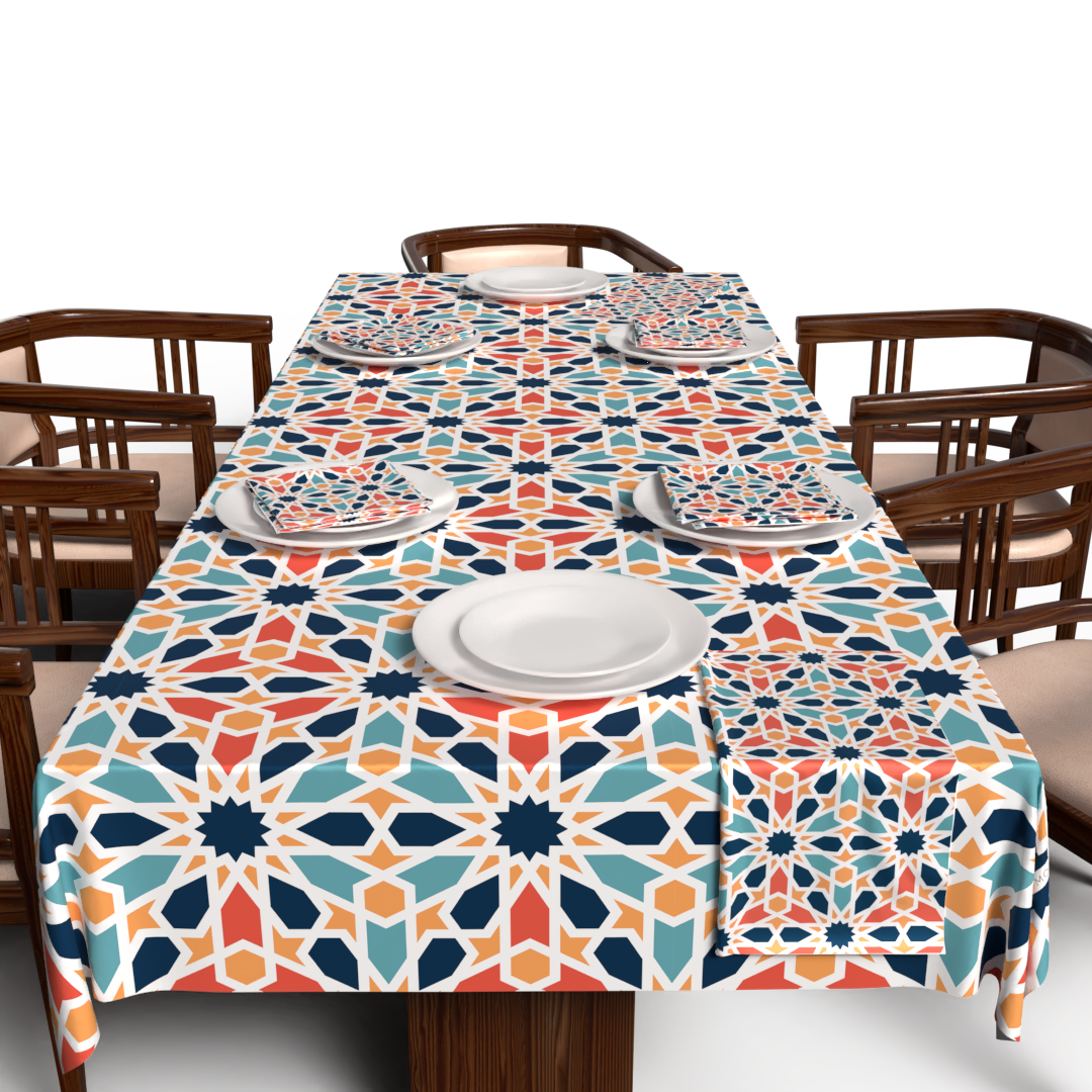 Arabesque Tablecloth & Napkins Set