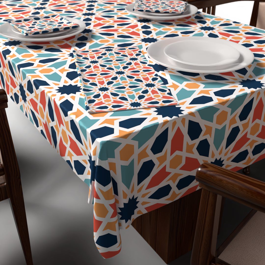 Arabesque Tablecloth & Napkins Set