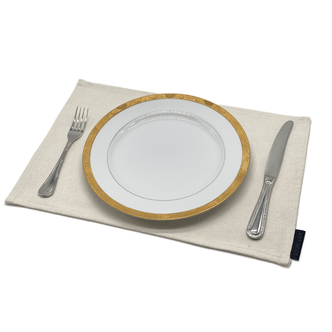 Off White Cotton Placemats & Runner Set