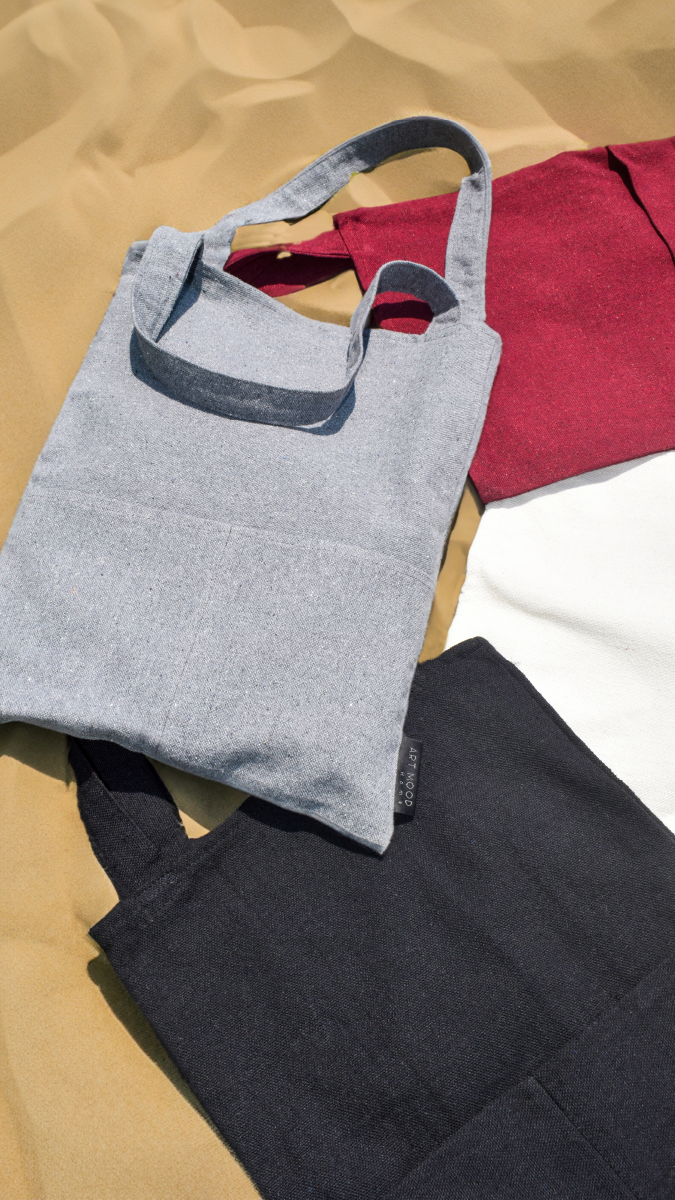 Cotton Tote Bag - Grey