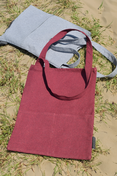 Sac fourre-tout en coton - Rouge