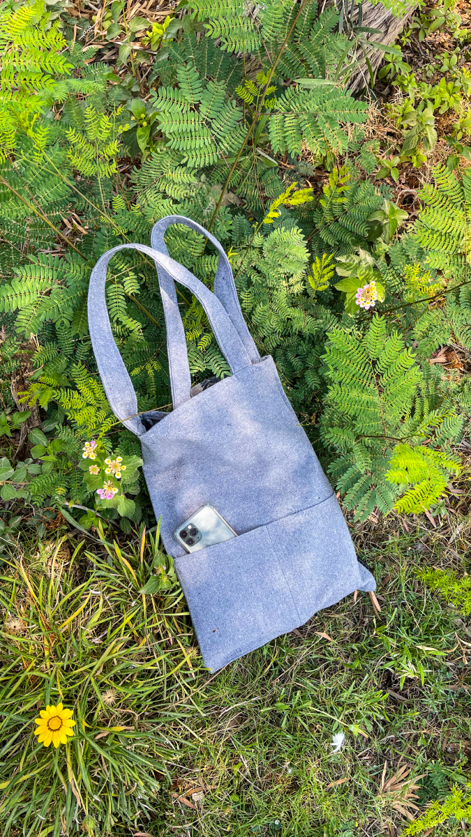 Sac fourre-tout en coton - Gris