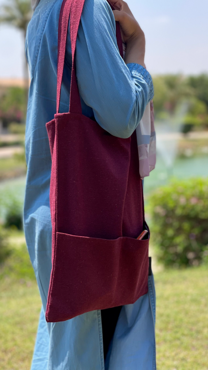 Sac fourre-tout en coton - Rouge