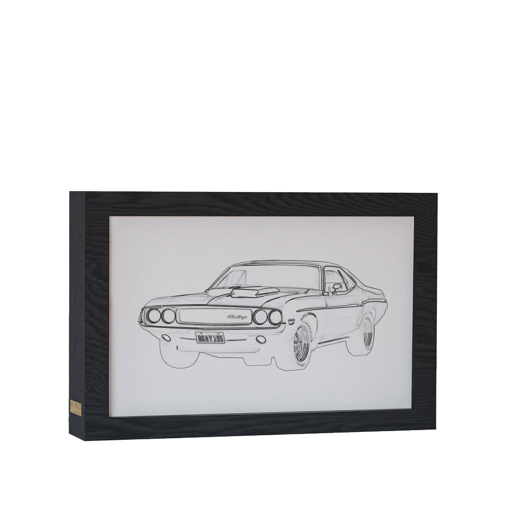 2 in 1 Photo Lighting Frame - Classic Dodge