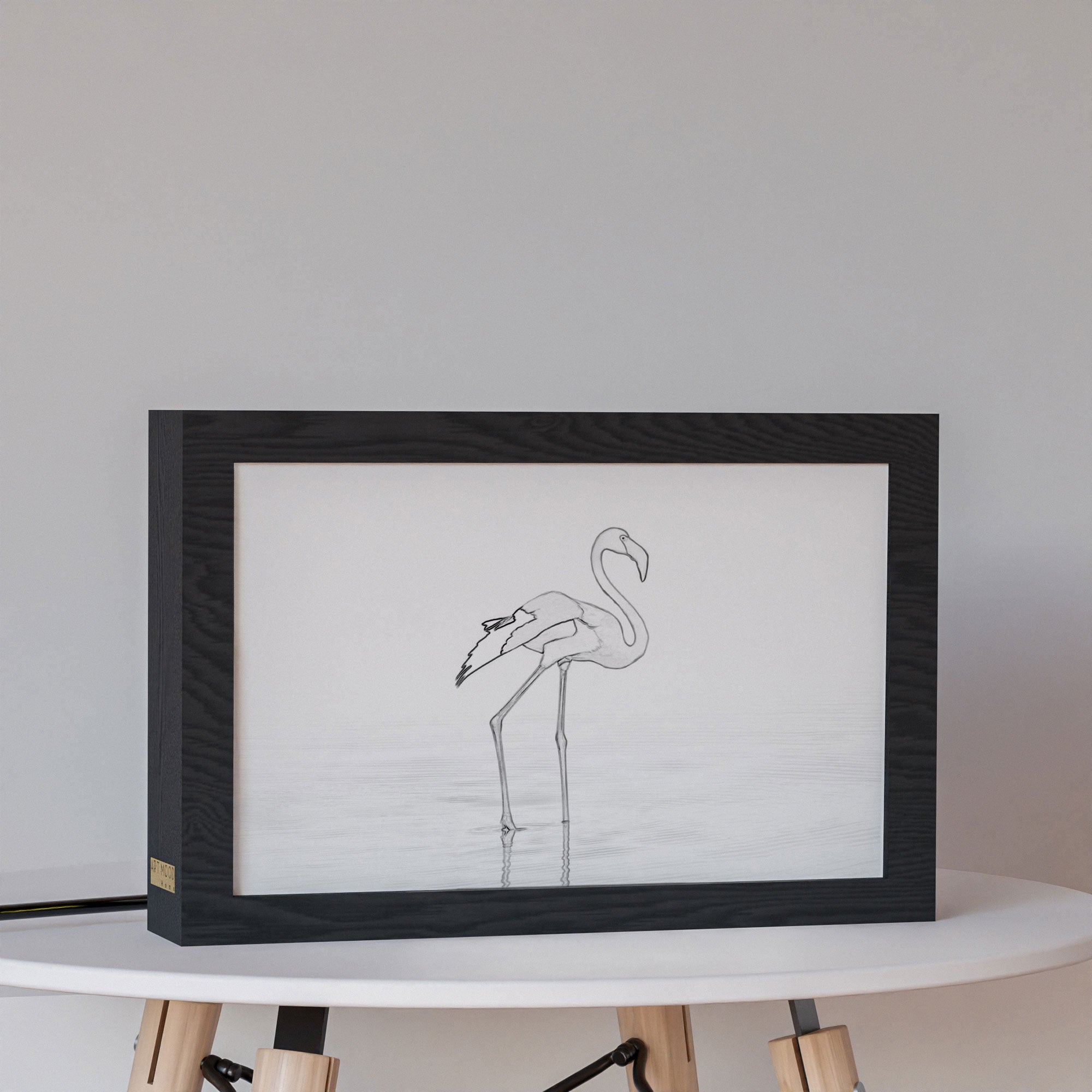2 in 1 Photo Lighting Frame - Flamingo