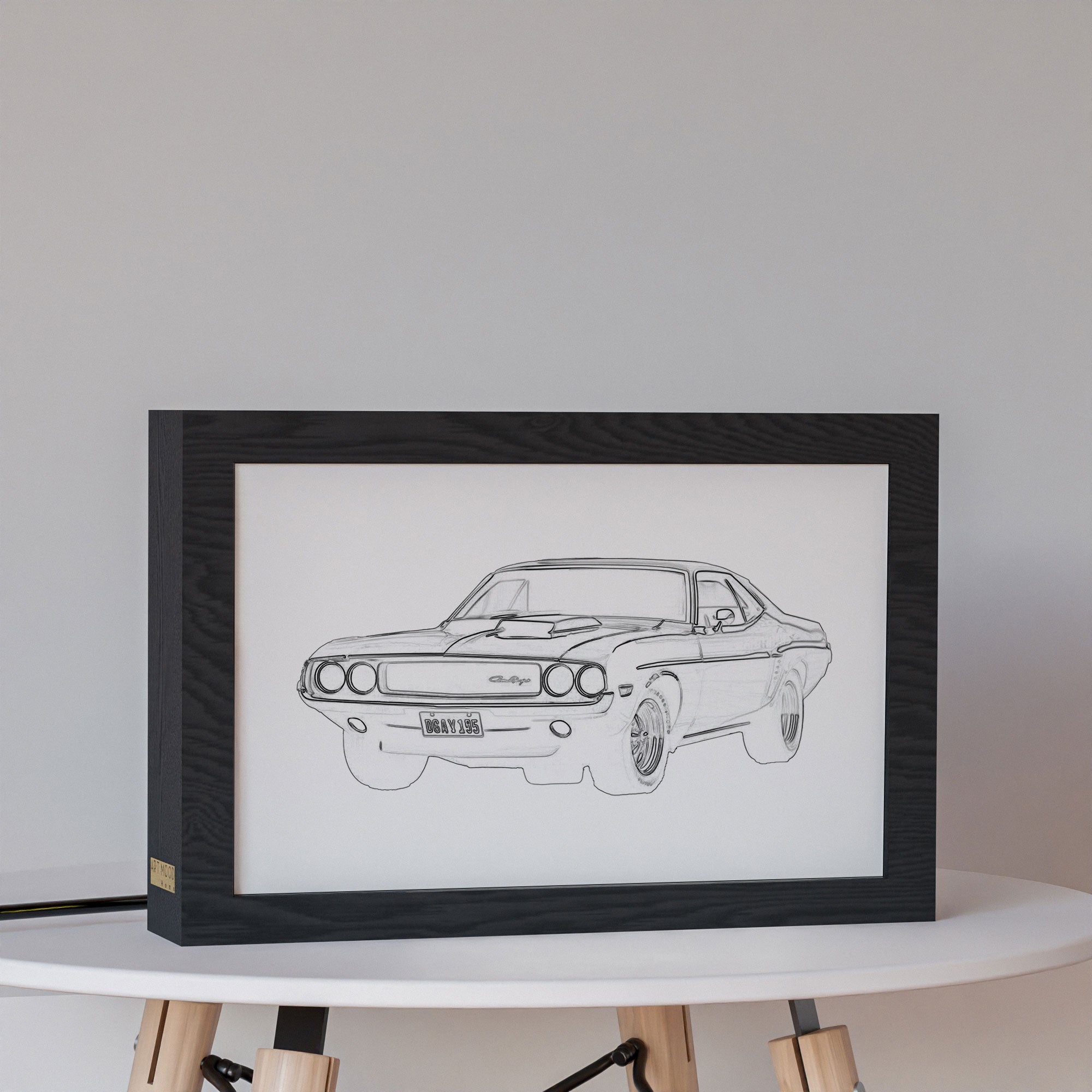 2 in 1 Photo Lighting Frame - Classic Dodge