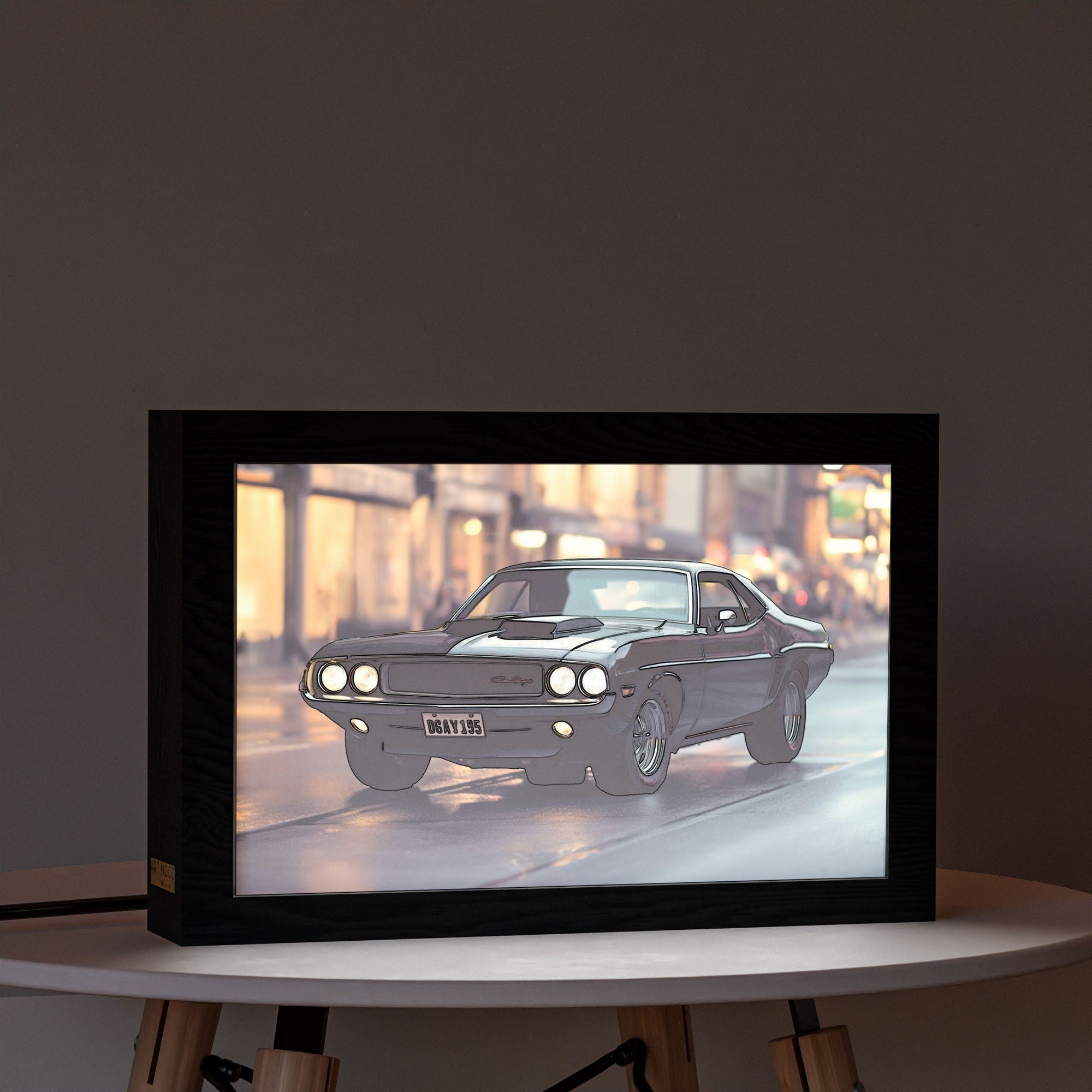 2 in 1 Photo Lighting Frame - Classic Dodge