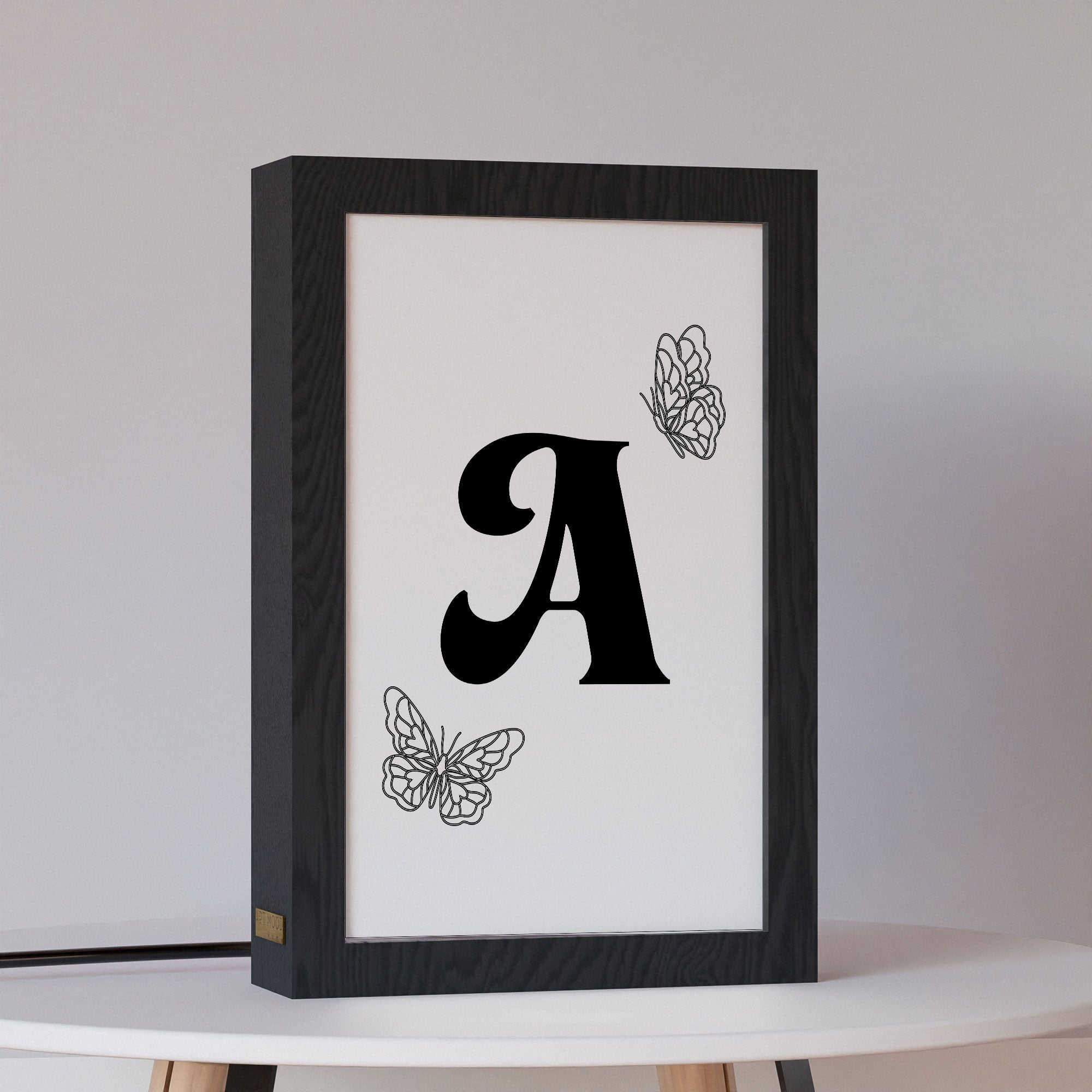 Cadre photo lumineux 2 en 1 – Lettres mignonnes