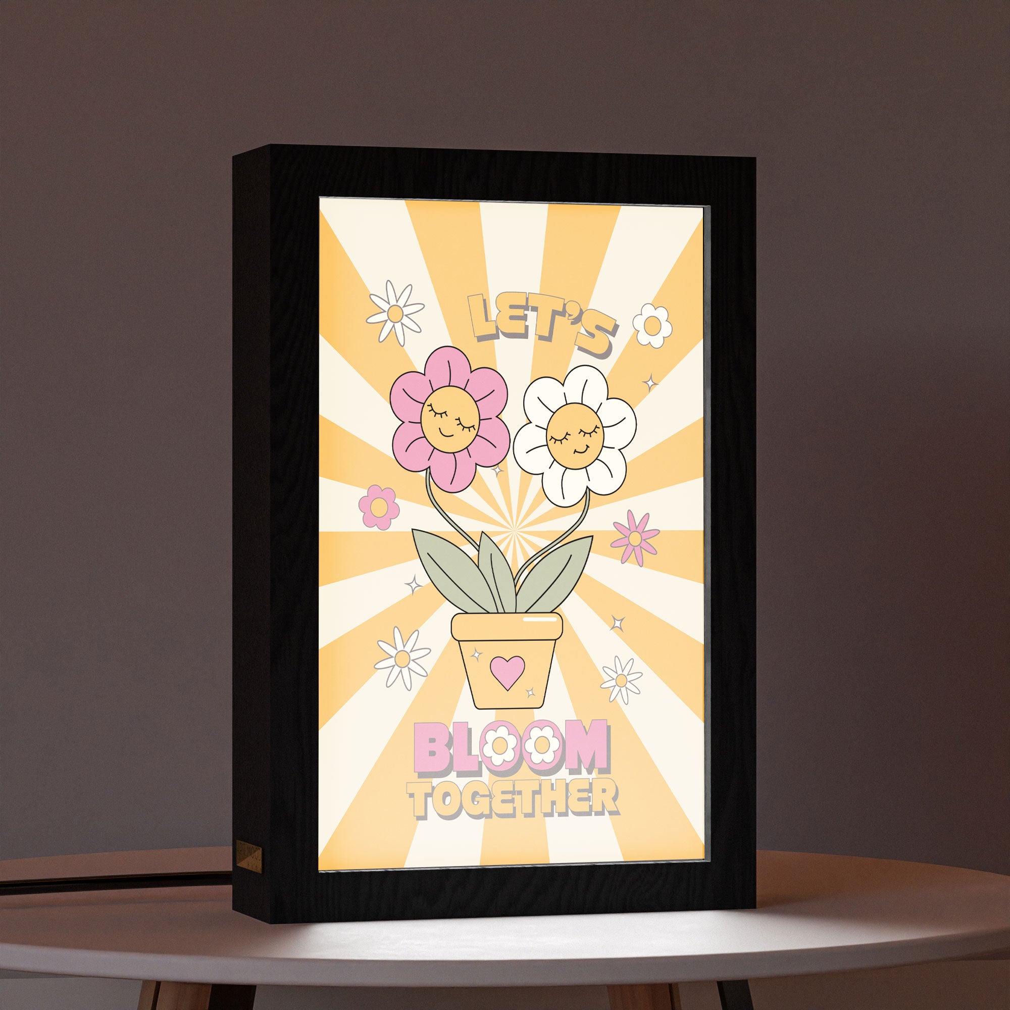 2 in 1 Photo Lighting Frame - Bloom Together