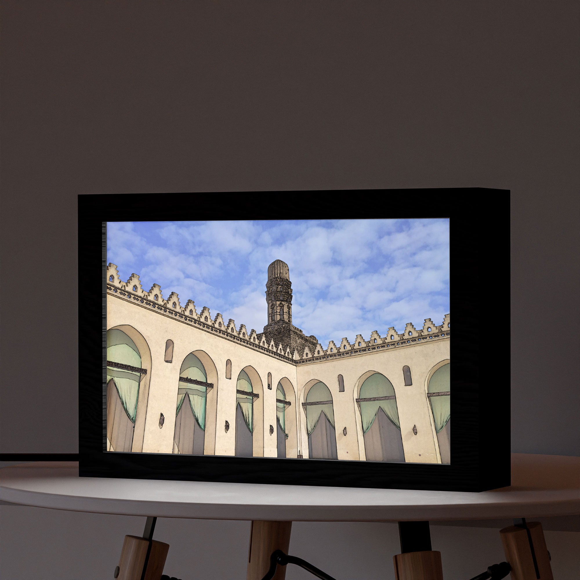 2 in 1 Photo Lighting Frame - AL HAKEEM Mosque