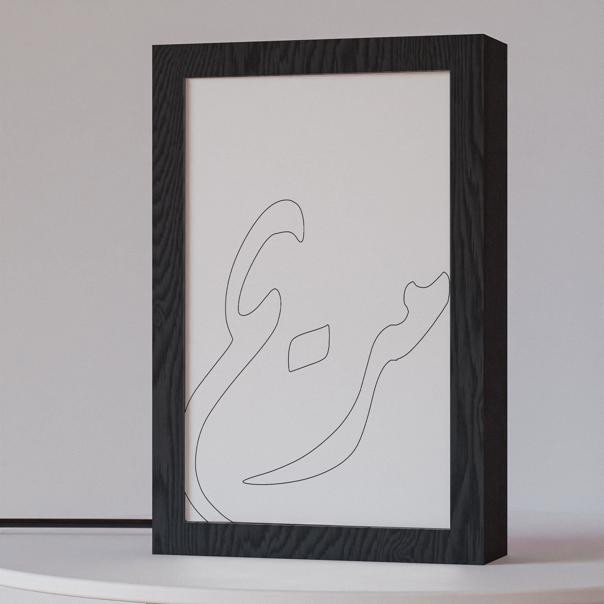 2 in 1 Photo Lighting Frame - Thoulouth Font Names
