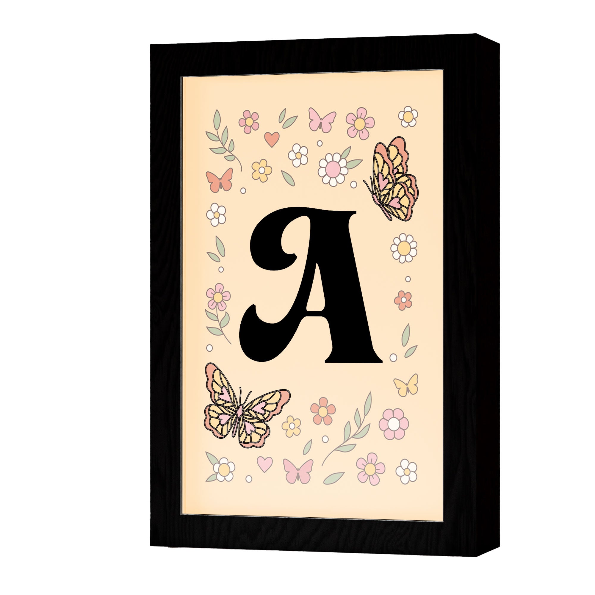 Cadre photo lumineux 2 en 1 – Lettres mignonnes