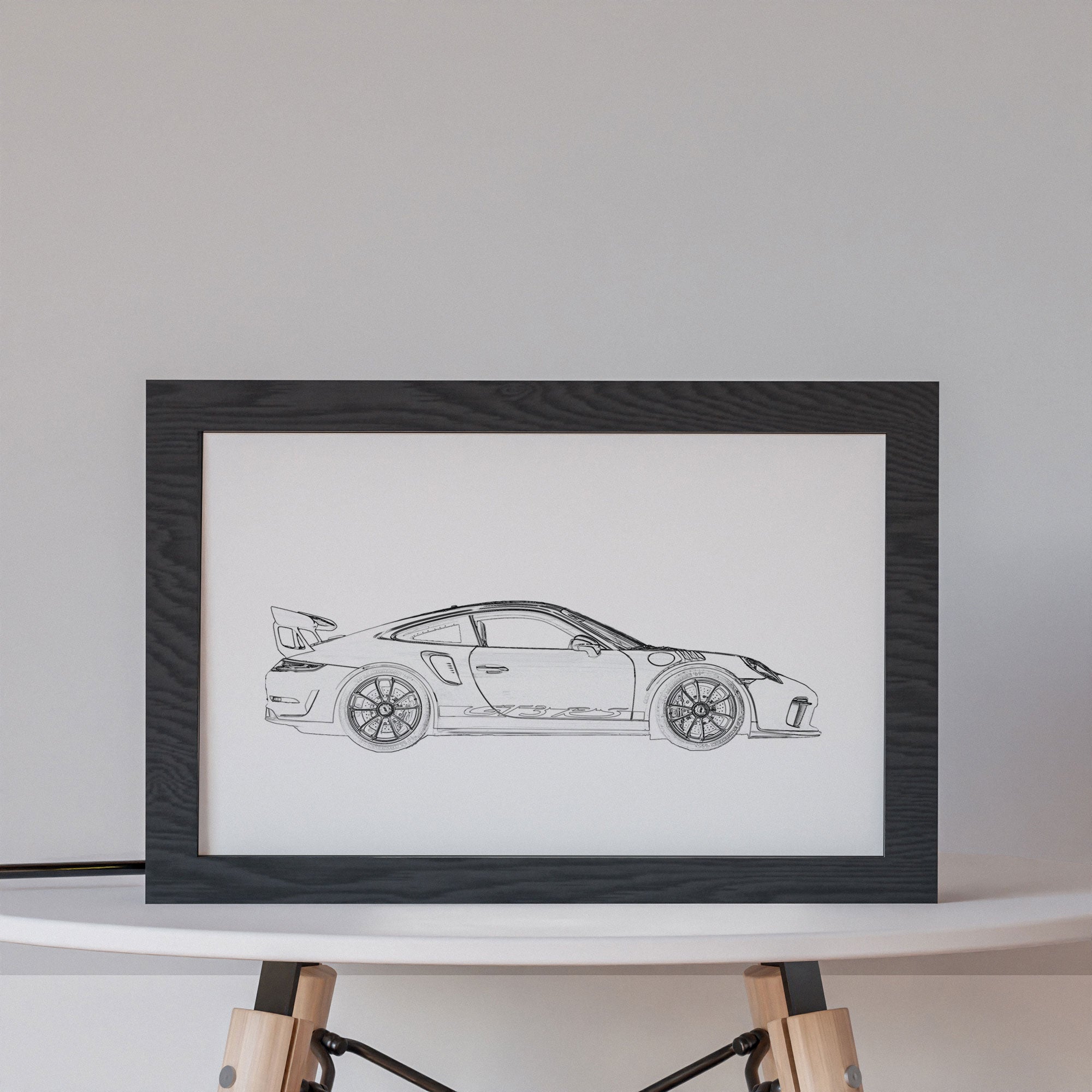 2 in 1 Photo Lighting Frame -  Porsche GT3
