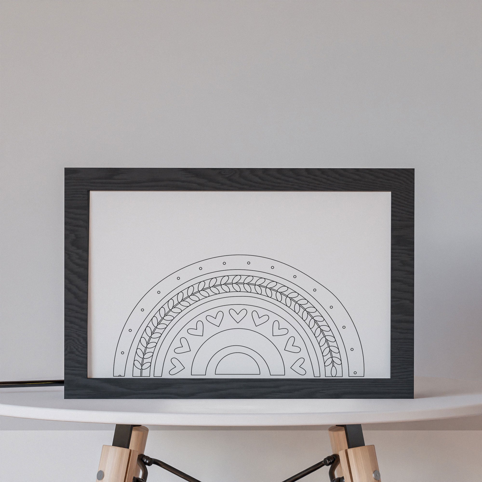 2 in 1 Photo Lighting Frame - Boho Rainbow