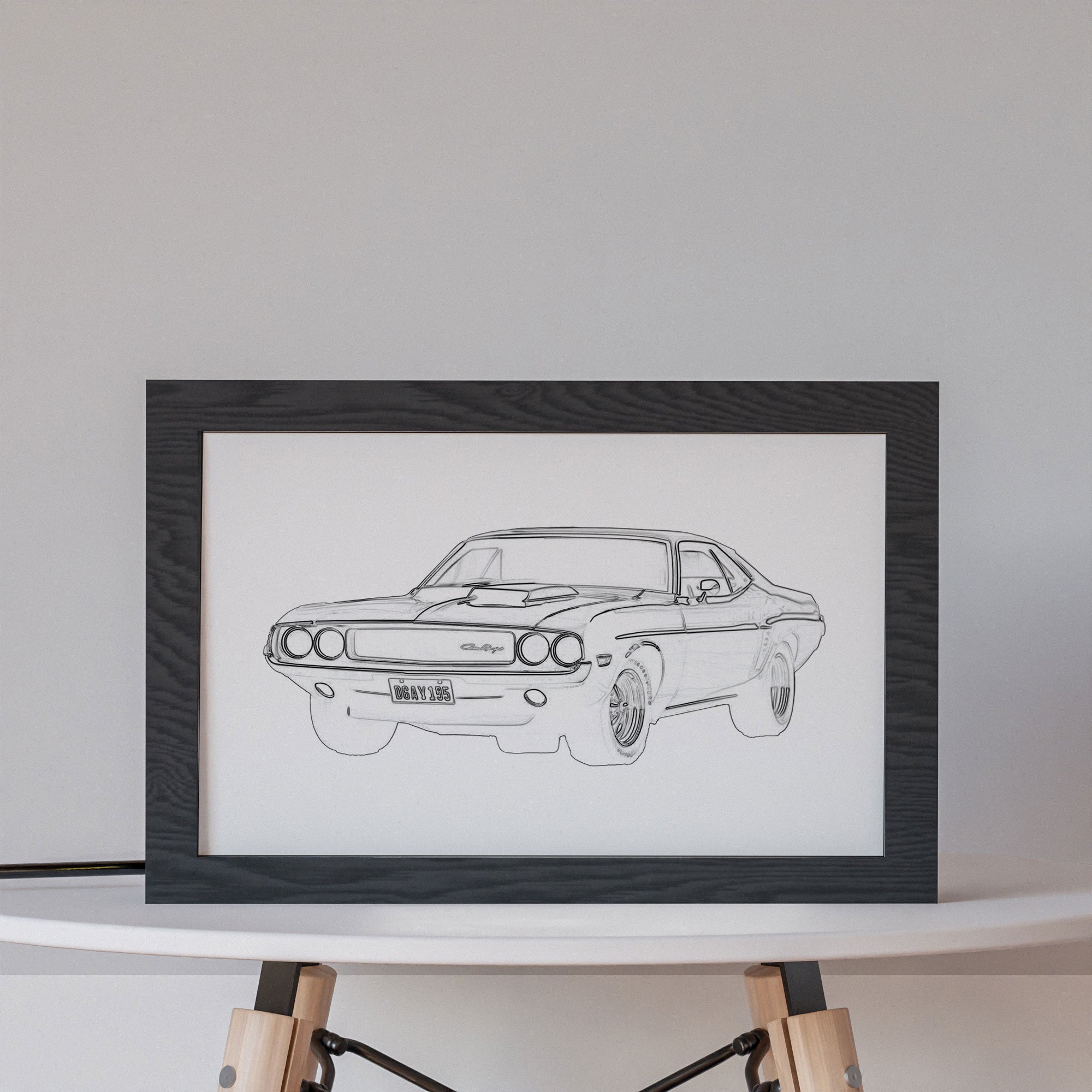 2 in 1 Photo Lighting Frame - Classic Dodge