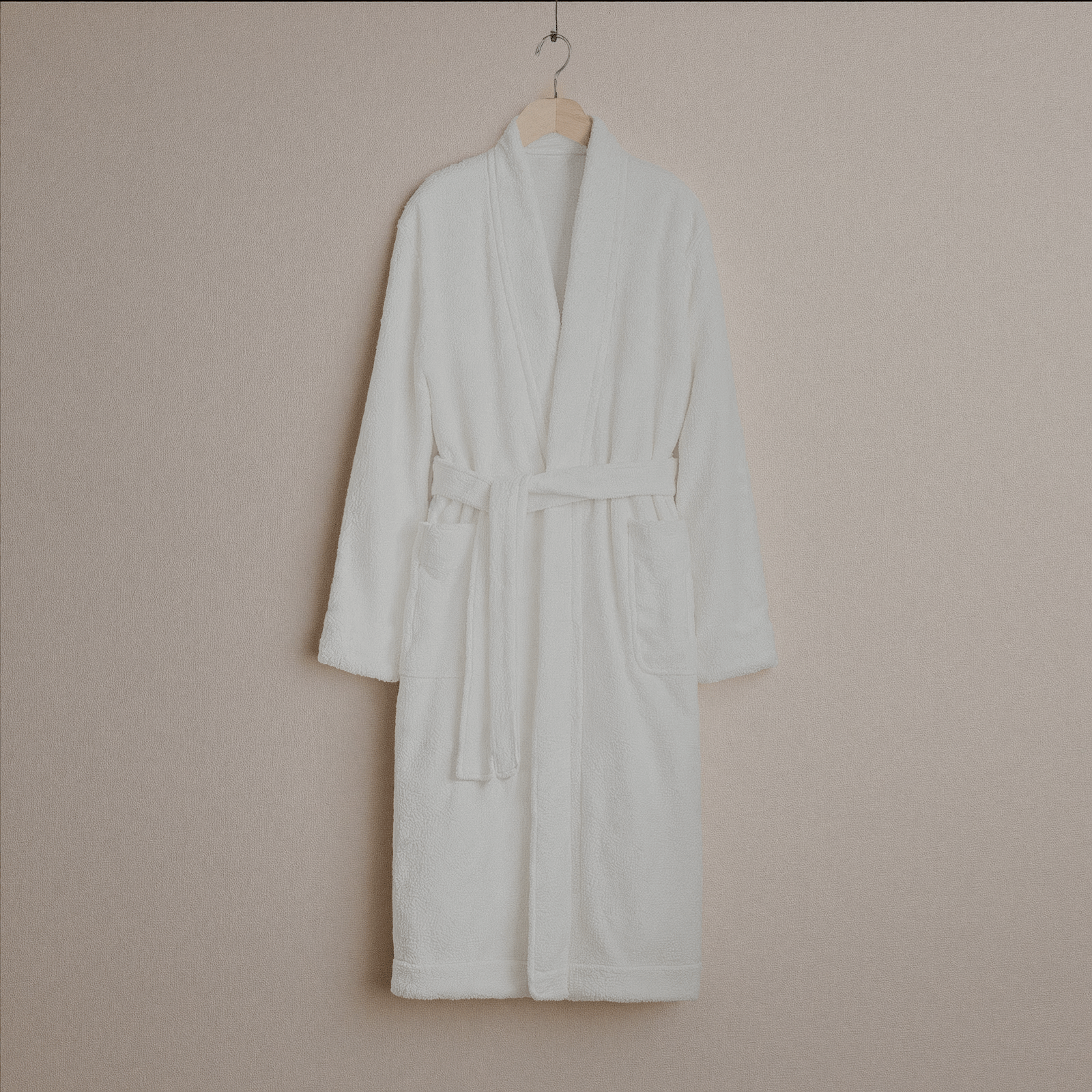 Hotel Cotton Bathrobe- White 1350gm