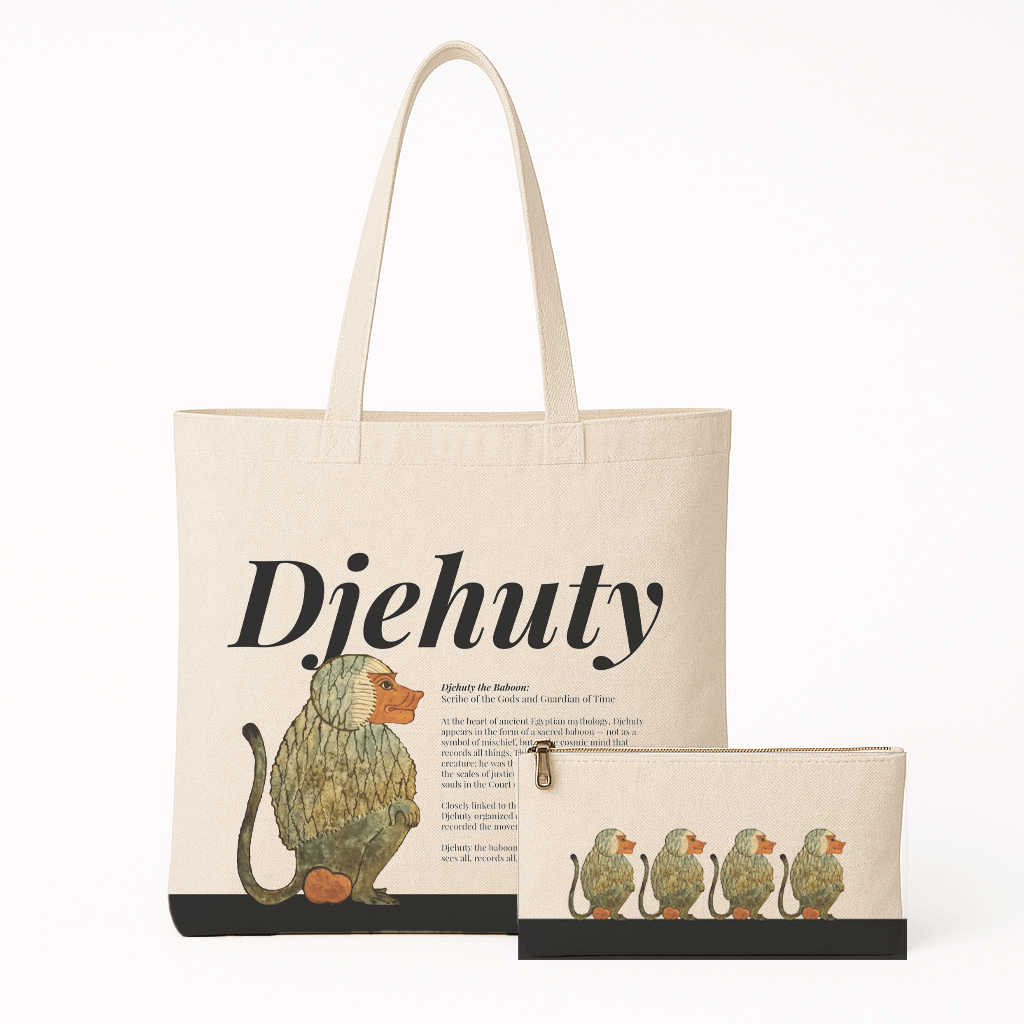 Ancient Egyptian - Tote Bag + Pouch - Djehuty