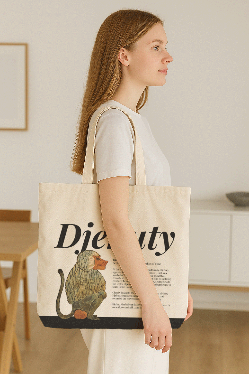 Ancient Egyptian - Tote Bag + Pouch - Djehuty