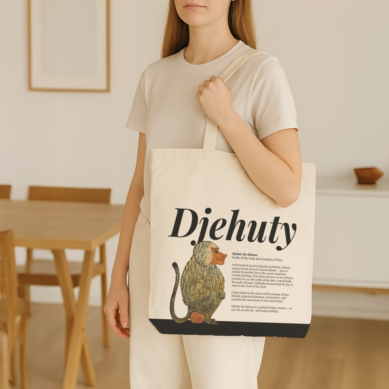 Ancient Egyptian - Tote Bag + Pouch - Djehuty