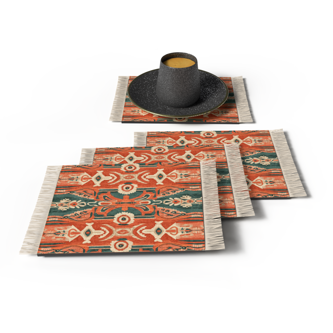 RUG COASTER SET - DESIGN 13