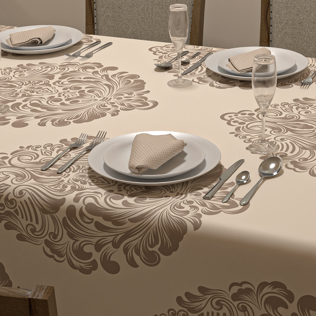 Queen Tablecloth & Napkins Set - Cream