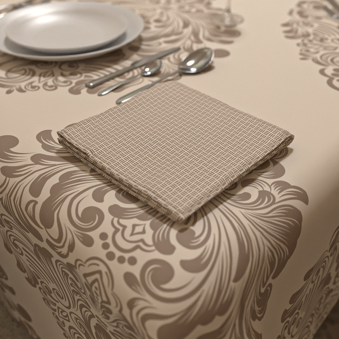 Queen Tablecloth & Napkins Set - Cream